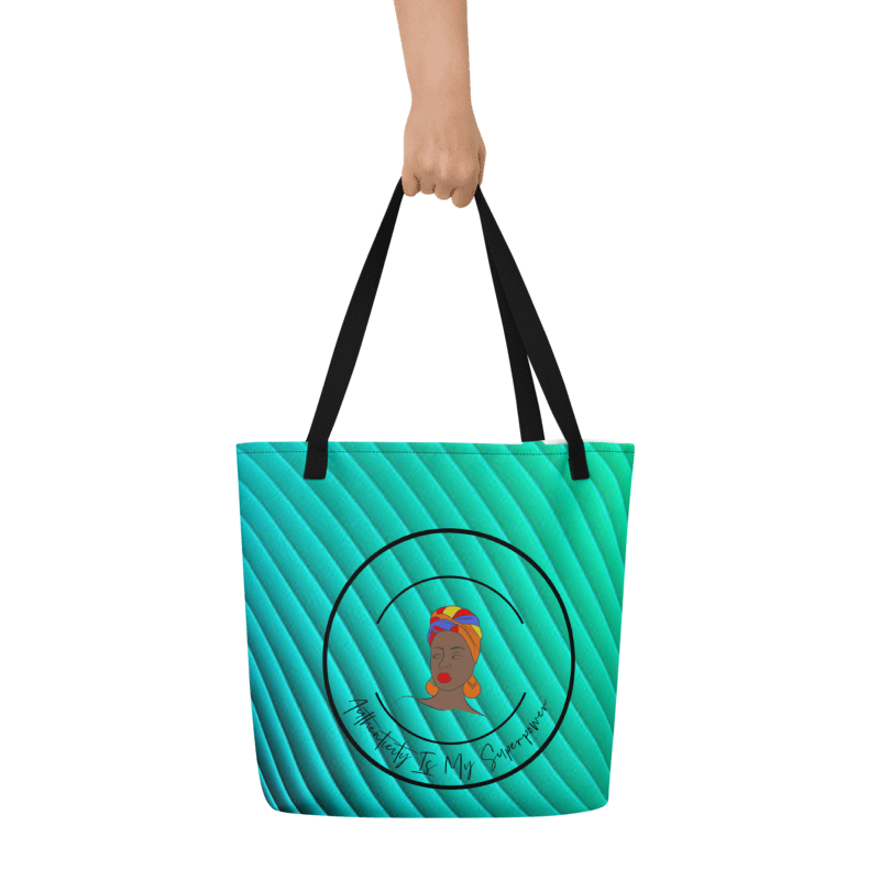 Authenticity is My Superpower Women's Empowerment Large Tote Bag