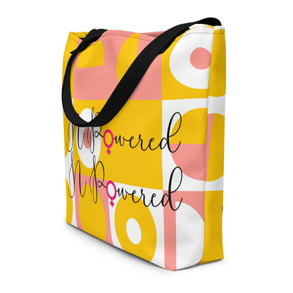 N-Powered Woman All-Over Print Large Tote Bag