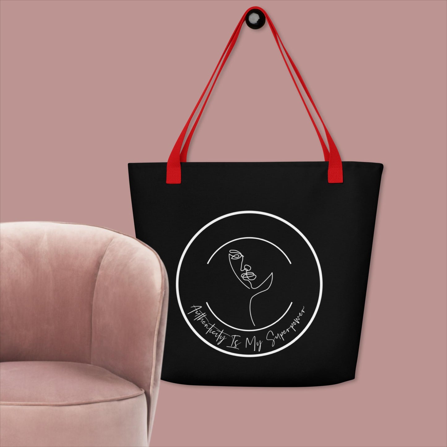 Authenticity Is My Superpower Women's Large Tote Bag