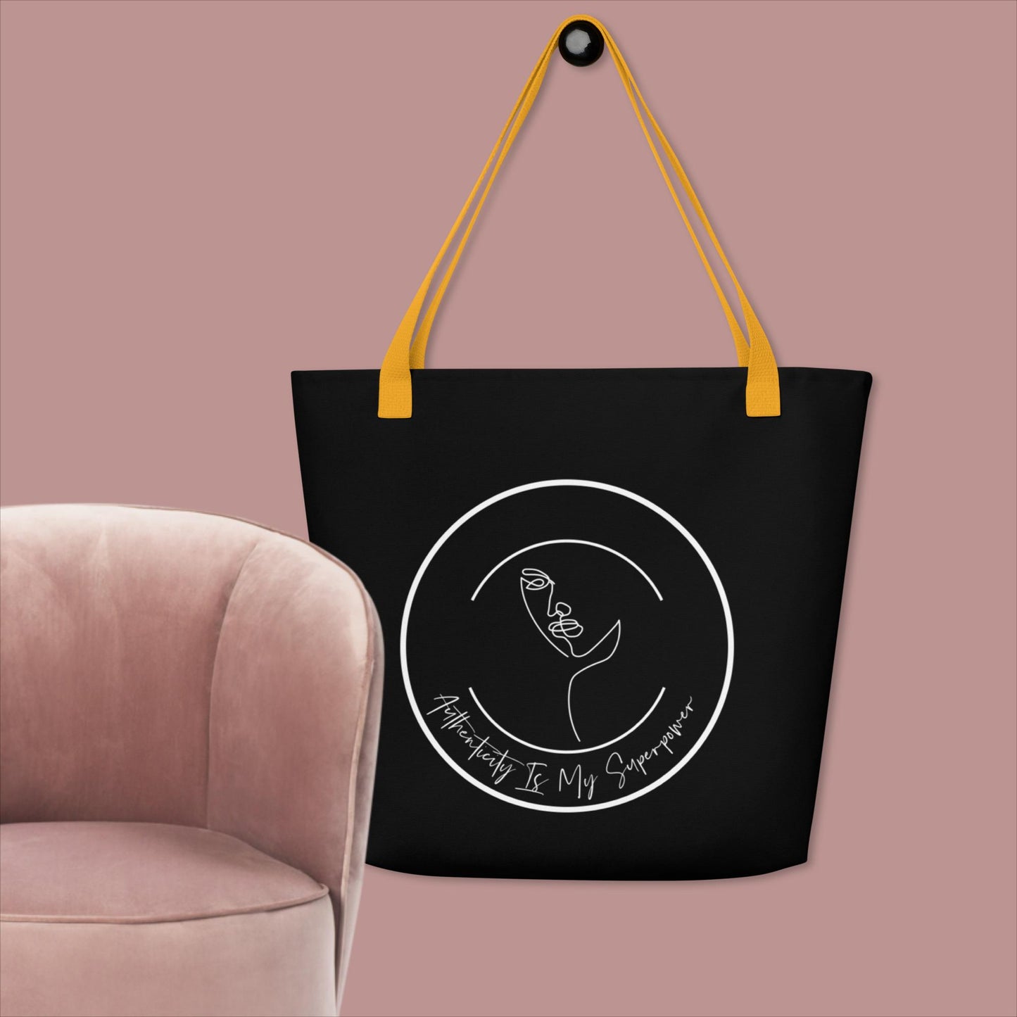 Authenticity Is My Superpower Women's Large Tote Bag