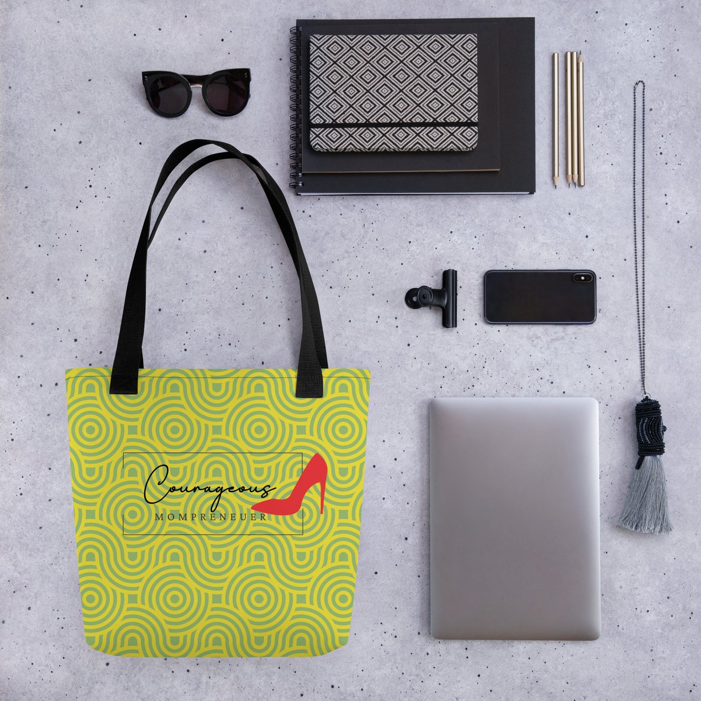 Courageous MOMpreneur Women's Empowerment Tote Bag