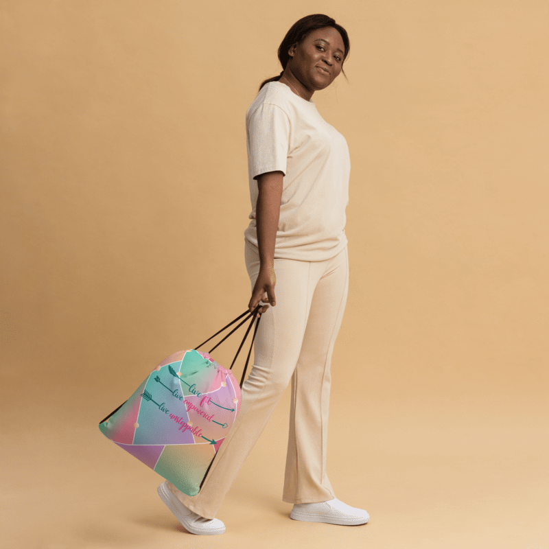 Live Fit, Live Empowered, Live Unstoppable Women's Fitness Gym Bag