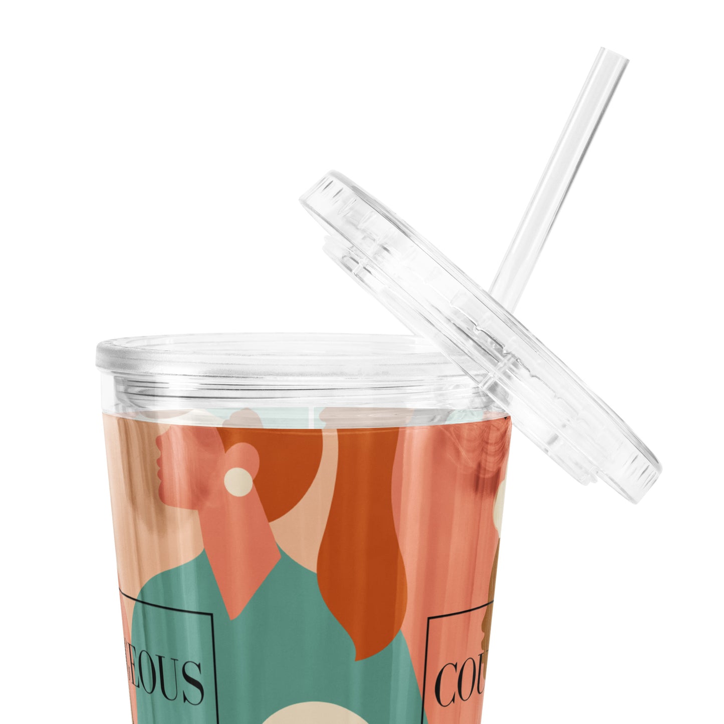 Courageous Therapist Women's Empowerment Tumbler