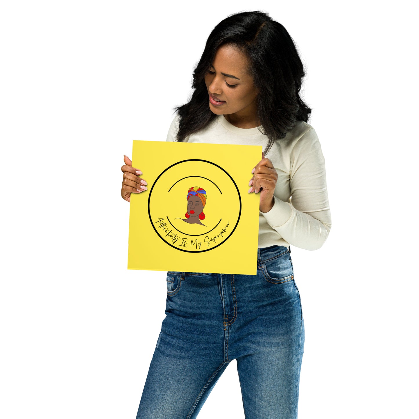Authenticity is My Superpower Women's Empowerment Wall Poster