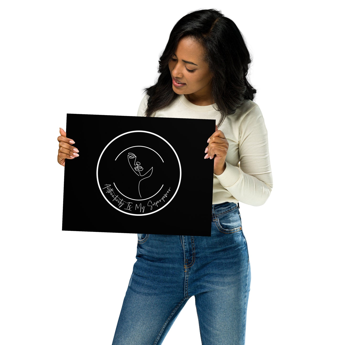 Authenticity is My Superpower Women's Wall Poster