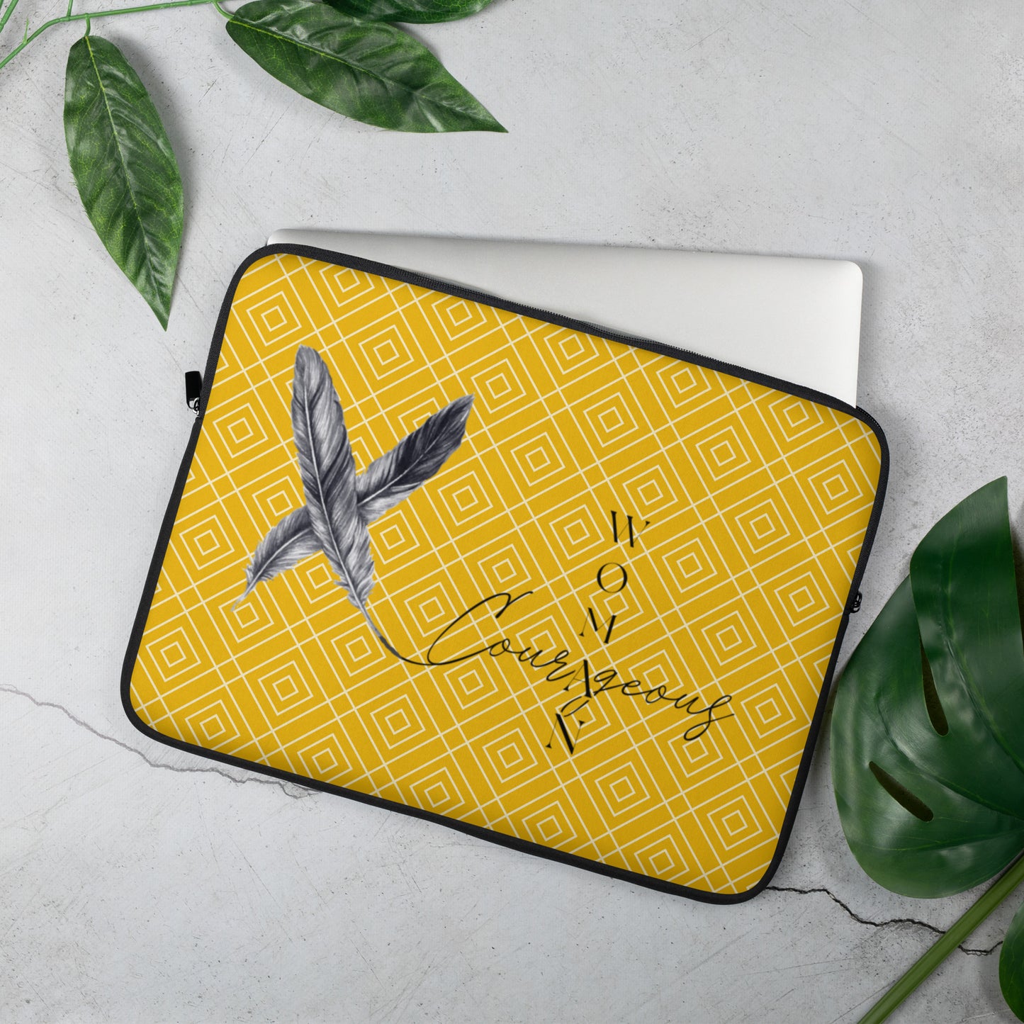 Courageous Woman Women's Empowerment Laptop Sleeve
