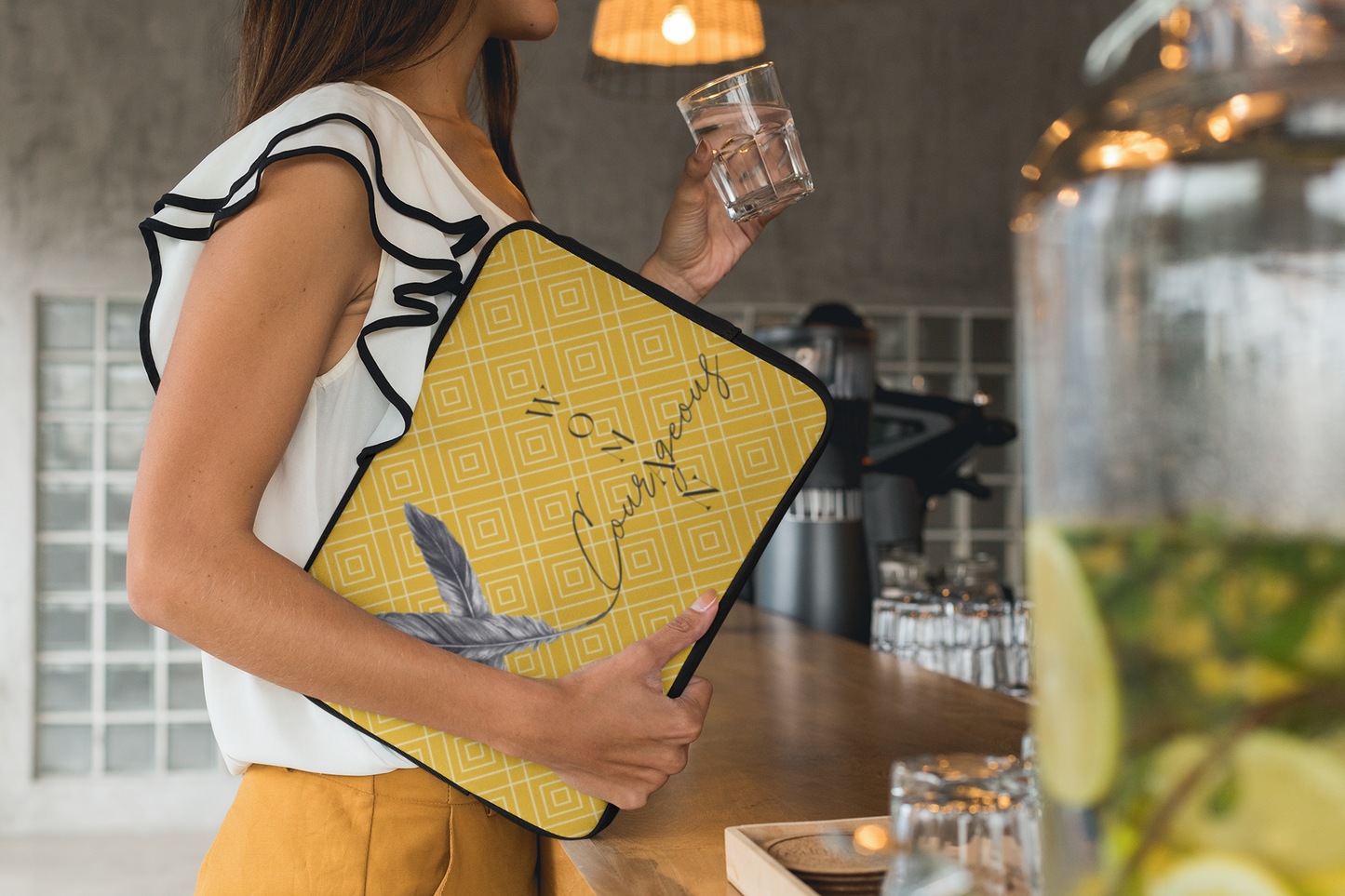 Courageous Woman Women's Empowerment Laptop Sleeve