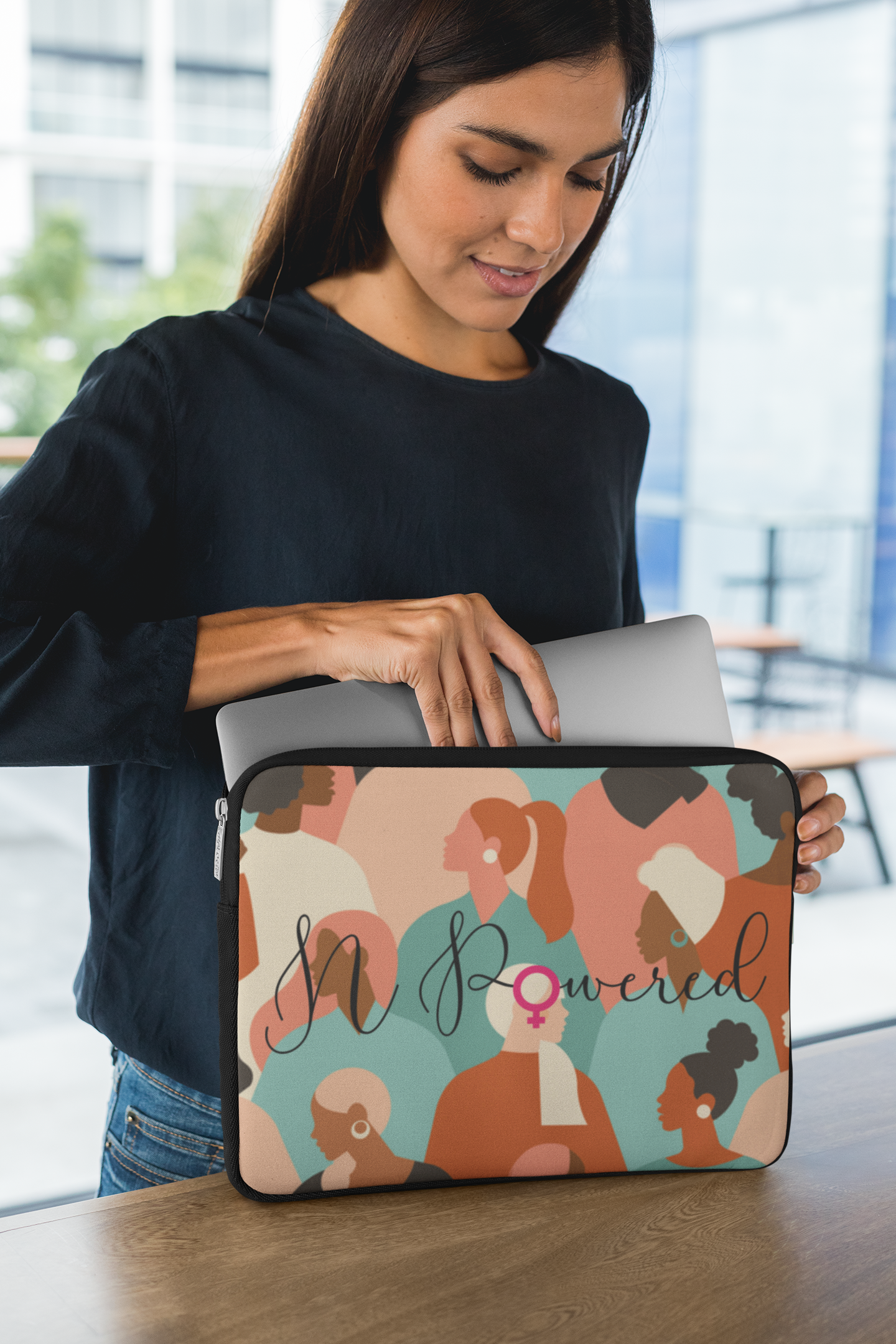 N-Powered Women's Empowerment Laptop Sleeve