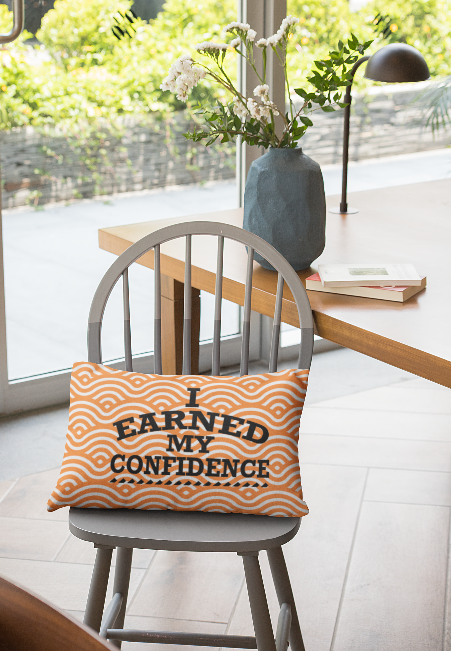 I Earned My Confidence Women's Empowerment Throw Pillow