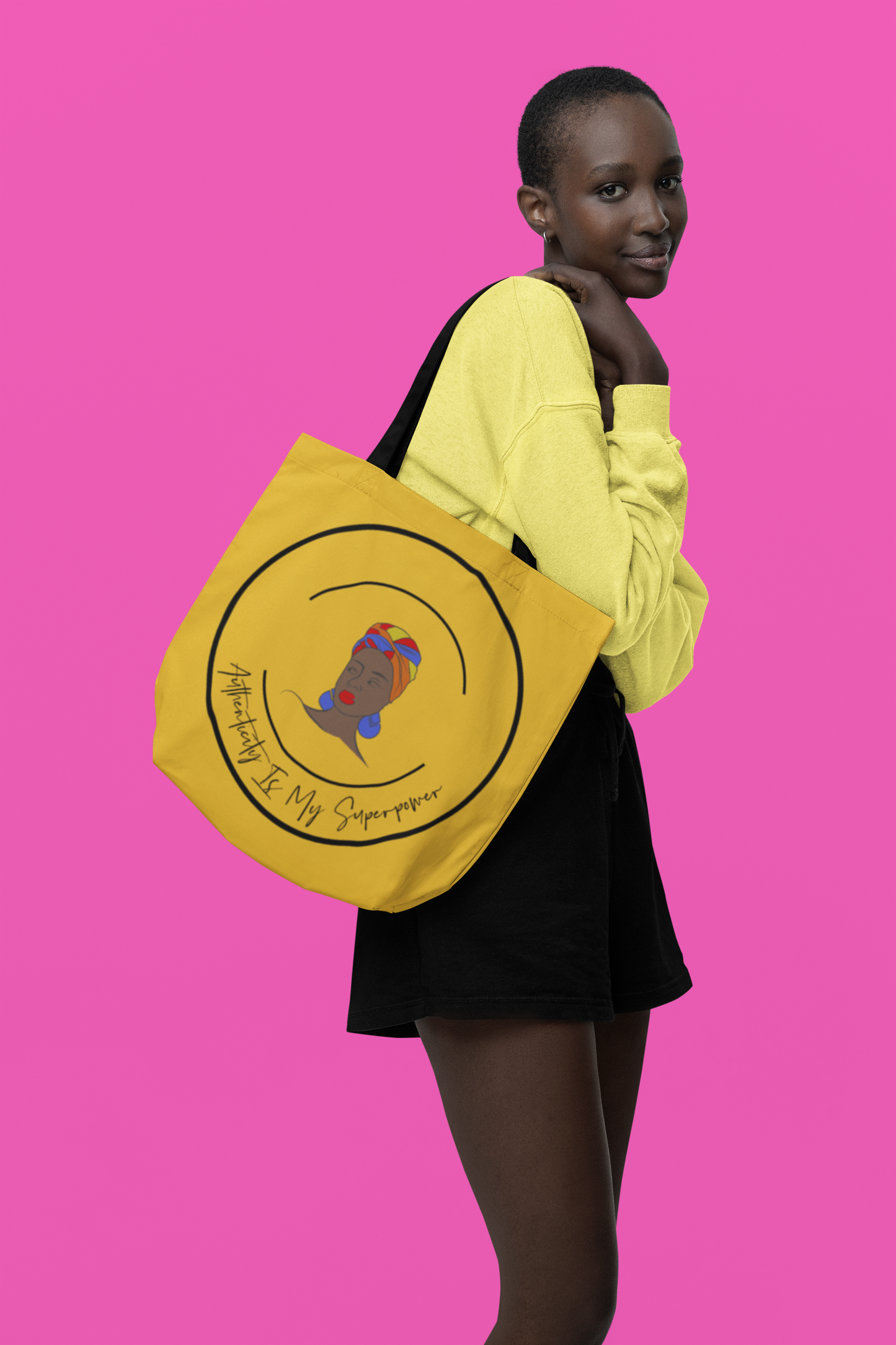 Authenticity is My Superpower Women's Empowerment Tote Bag