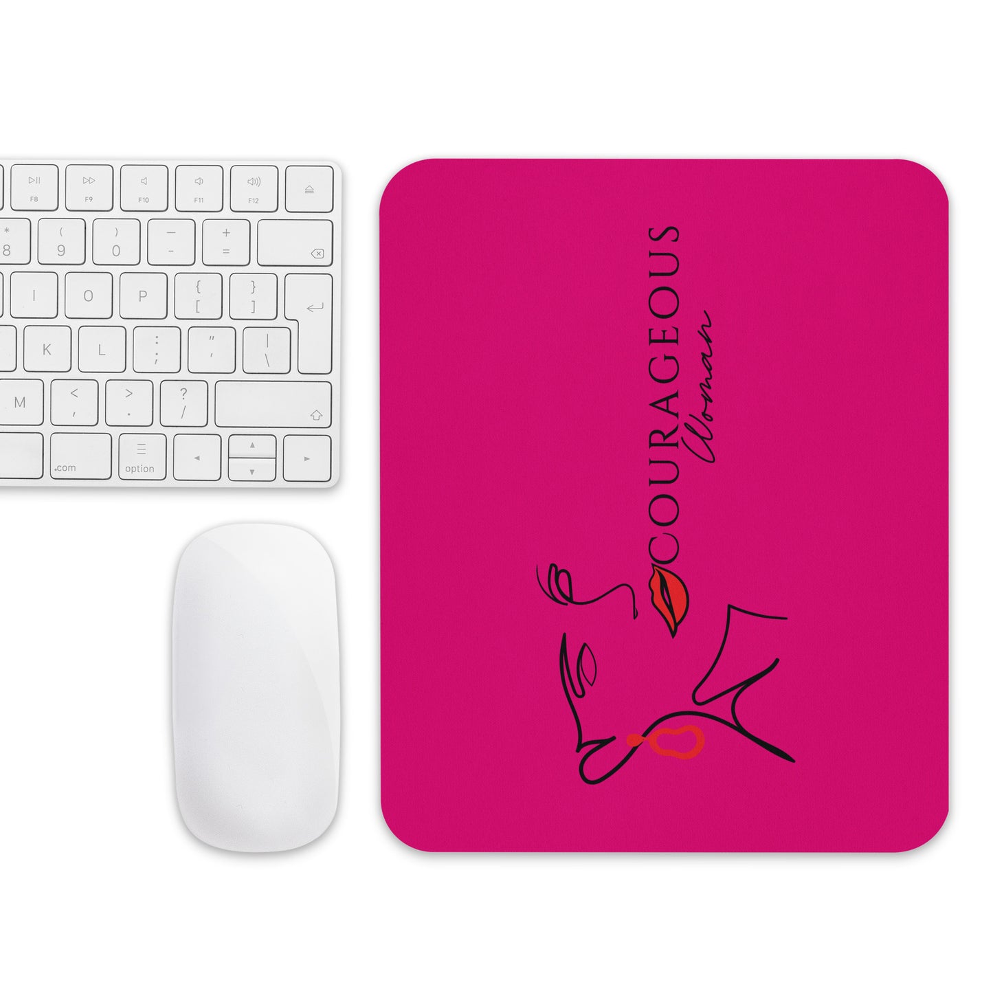 Courageous Woman Women's Empowerment Mouse Pad