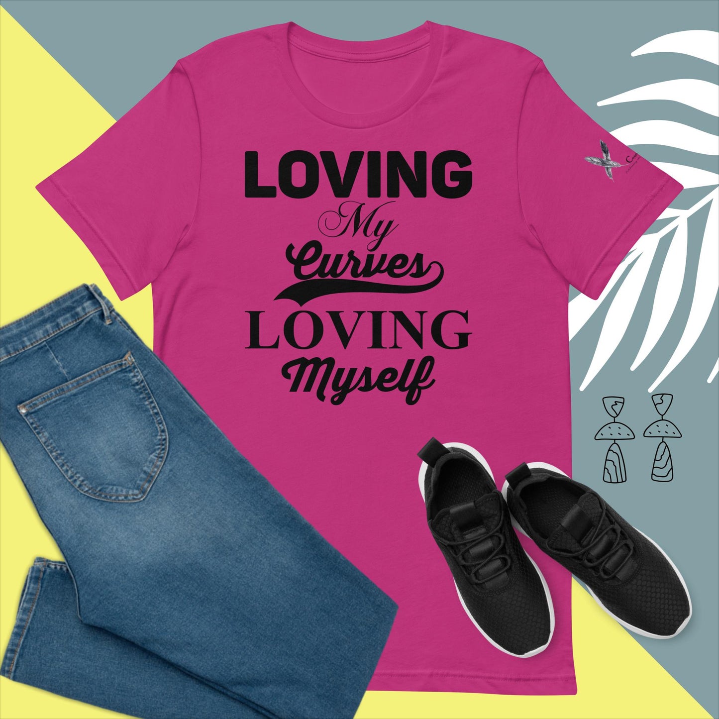Loving My Curves, Loving Myself Women's Empowerment T-Shirt