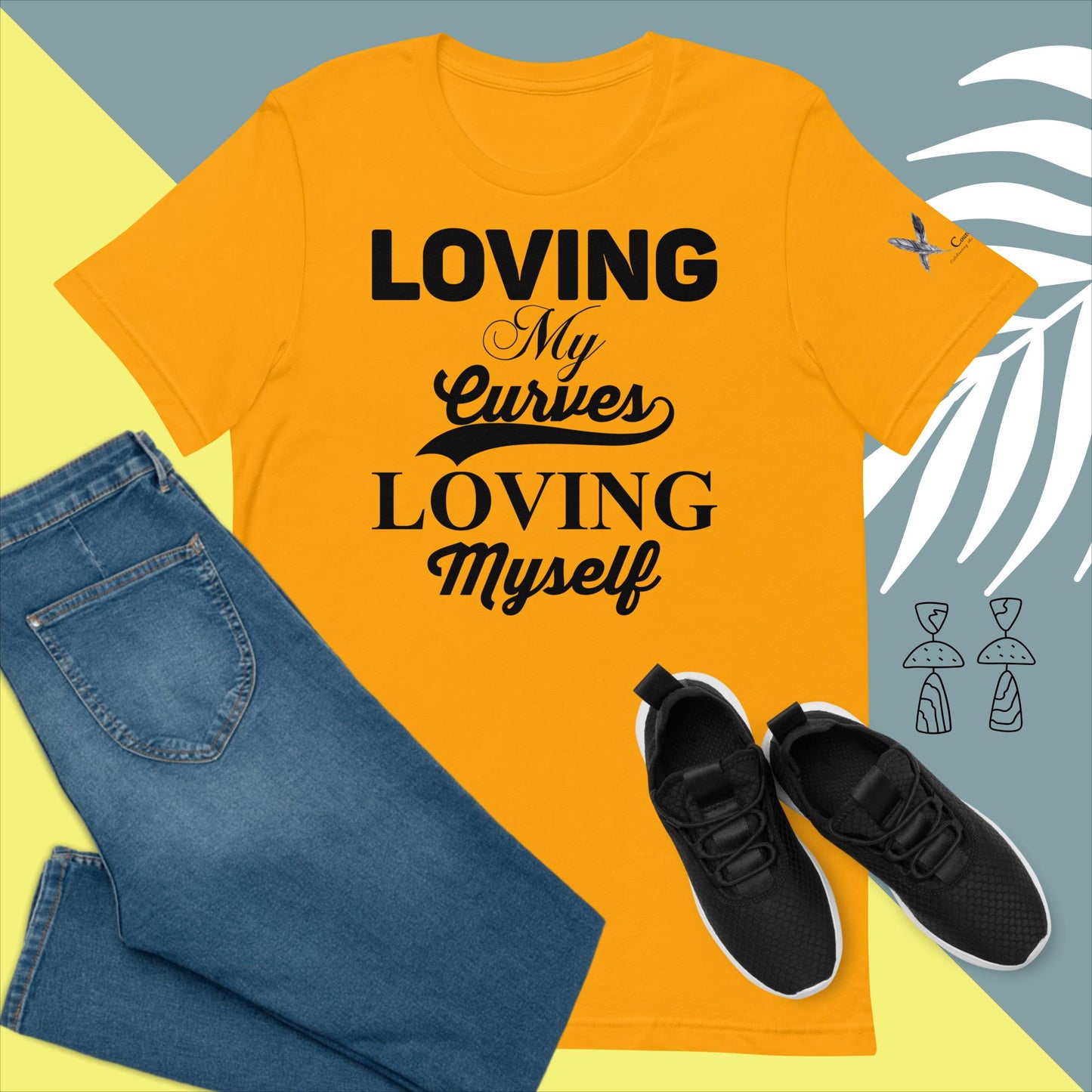 Loving My Curves, Loving Myself Women's Empowerment T-Shirt