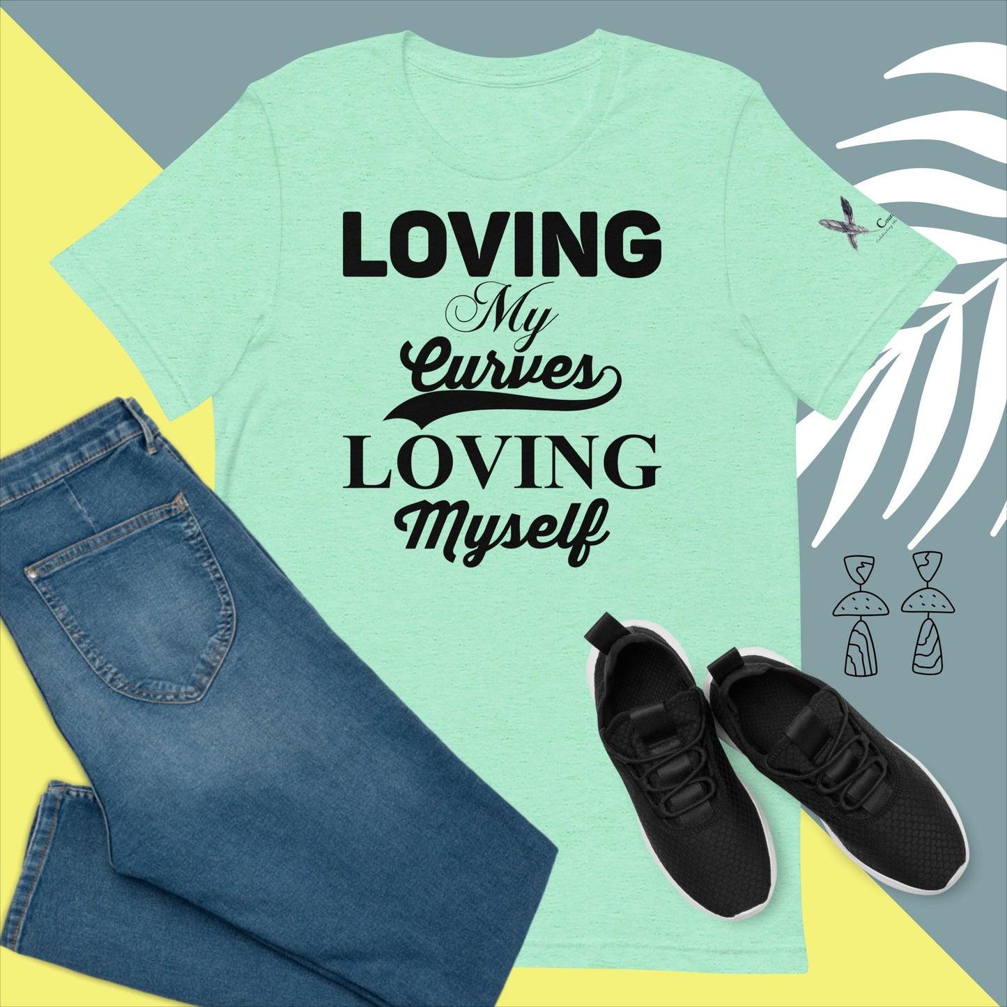 Loving My Curves, Loving Myself Women's Empowerment T-Shirt