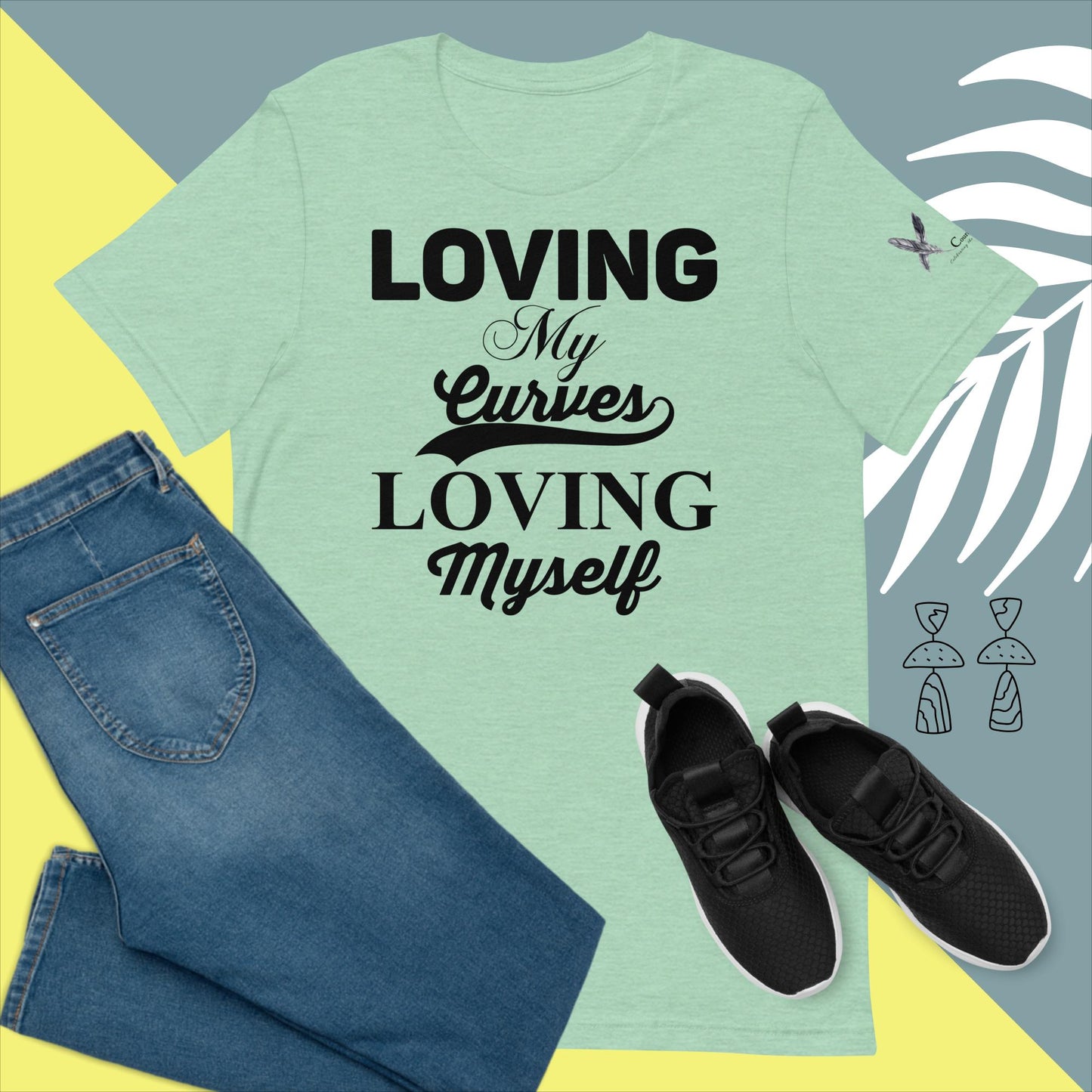 Loving My Curves, Loving Myself Women's Empowerment T-Shirt