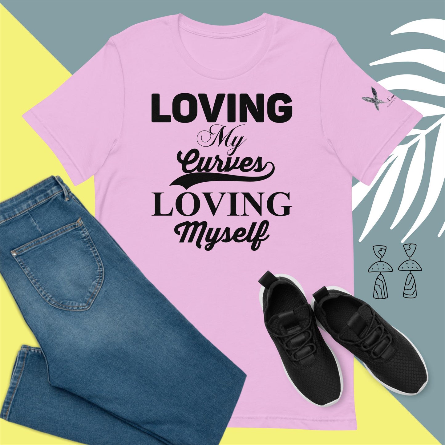 Loving My Curves, Loving Myself Women's Empowerment T-Shirt