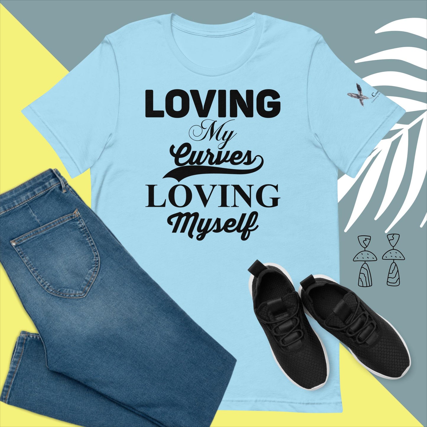 Loving My Curves, Loving Myself Women's Empowerment T-Shirt