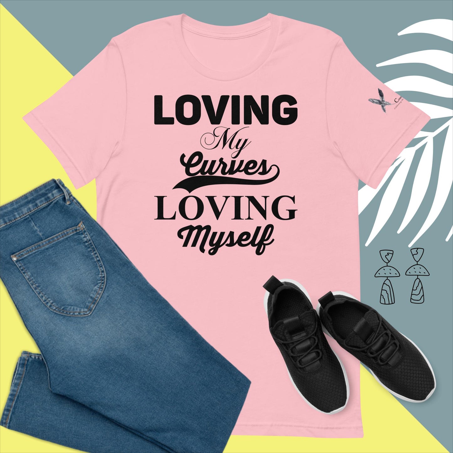 Loving My Curves, Loving Myself Women's Empowerment T-Shirt