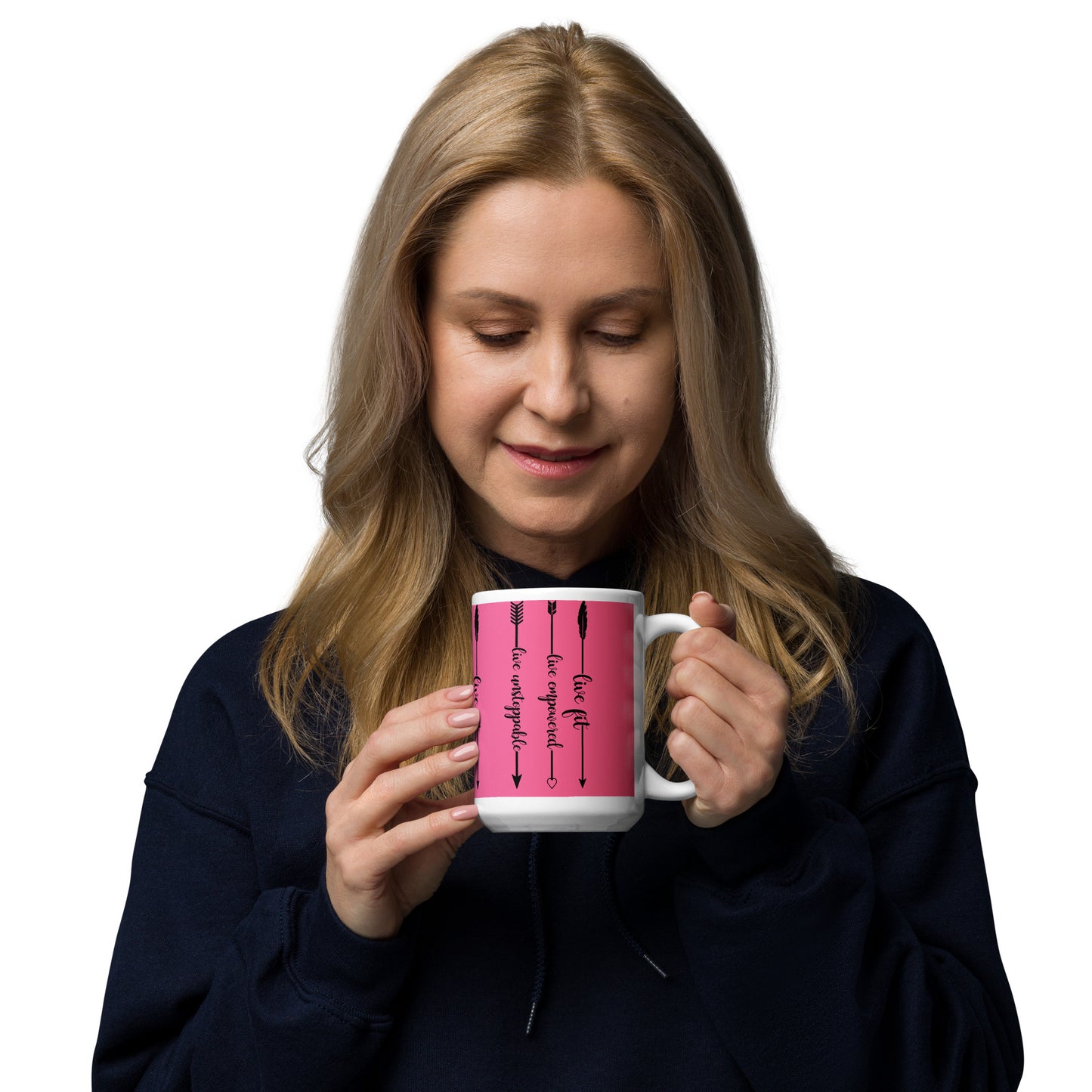 Live Fit. Live Empowered, Live Unstoppable Women's Empowerment Coffee Mug