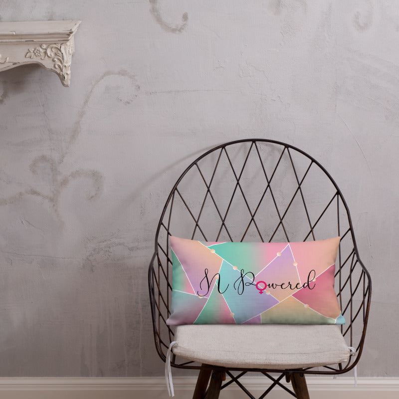 N-Powered Women's Empowerment Throw Pillow