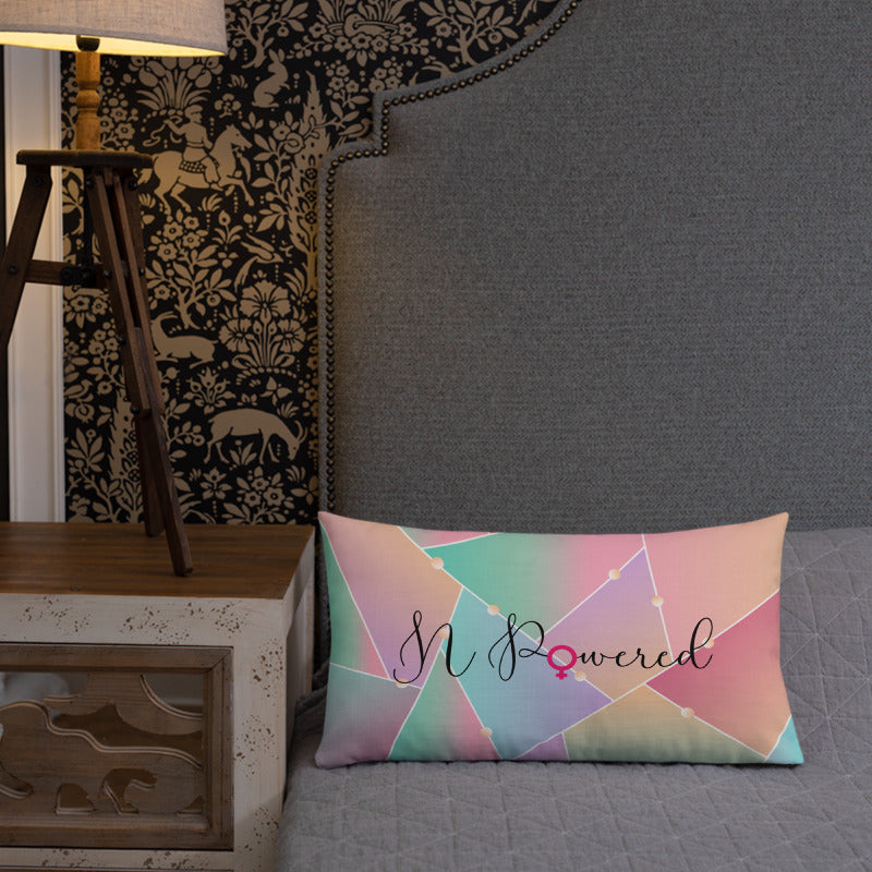 N-Powered Women's Empowerment Throw Pillow