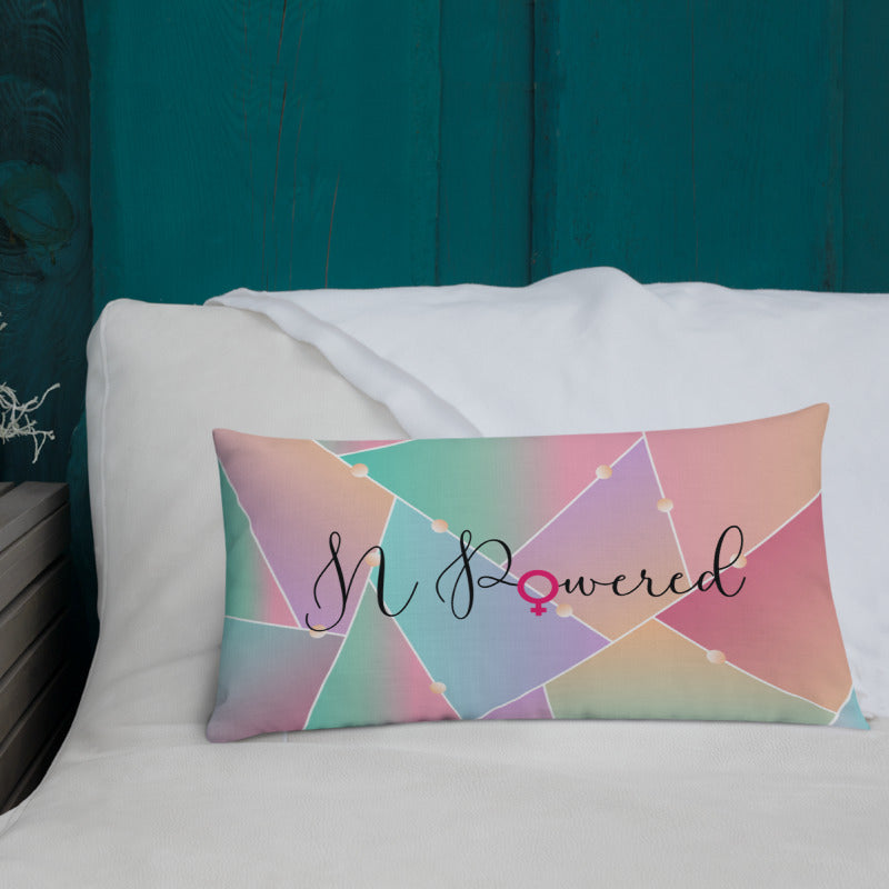 N-Powered Women's Empowerment Throw Pillow