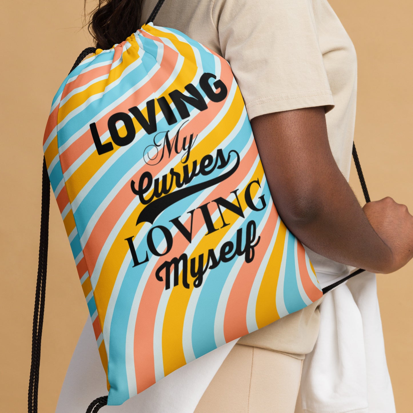 Loving My Curves Loving Myself Women's Fitness Gym Bag