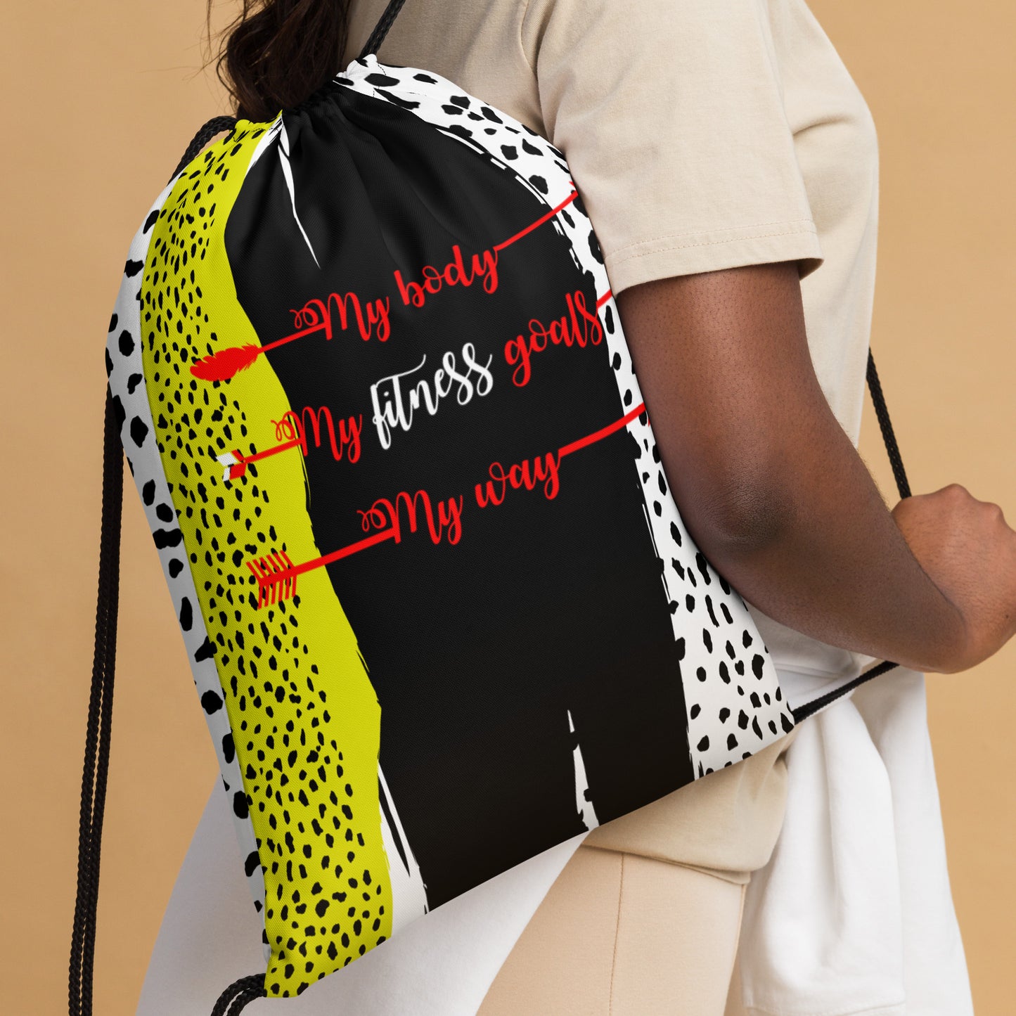 My Body, My Fitness Goals, My Way Women's Fitness Gym Bag