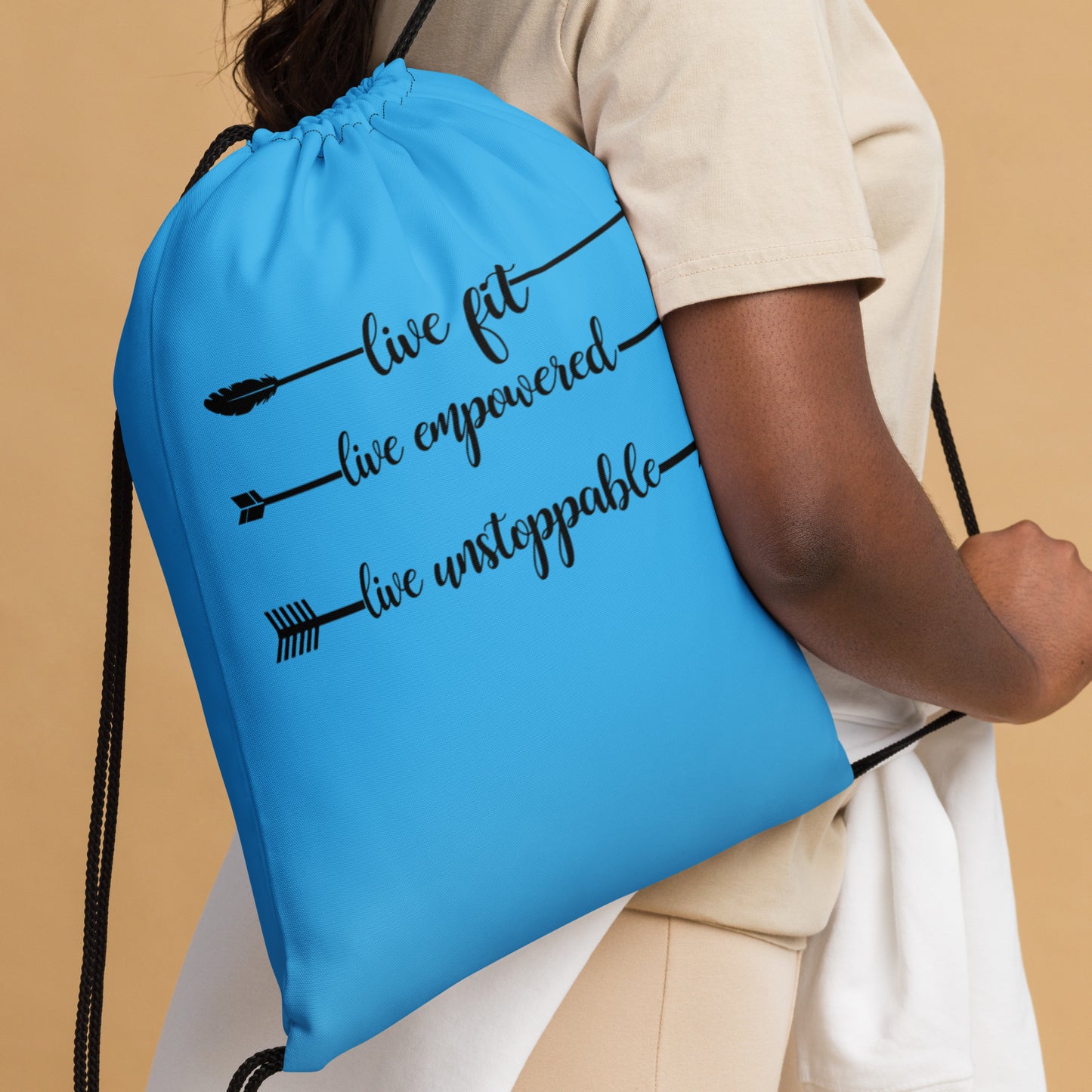 Live Fit, Live Empowered, Live Unstoppable Women's Fitness Gym Bag