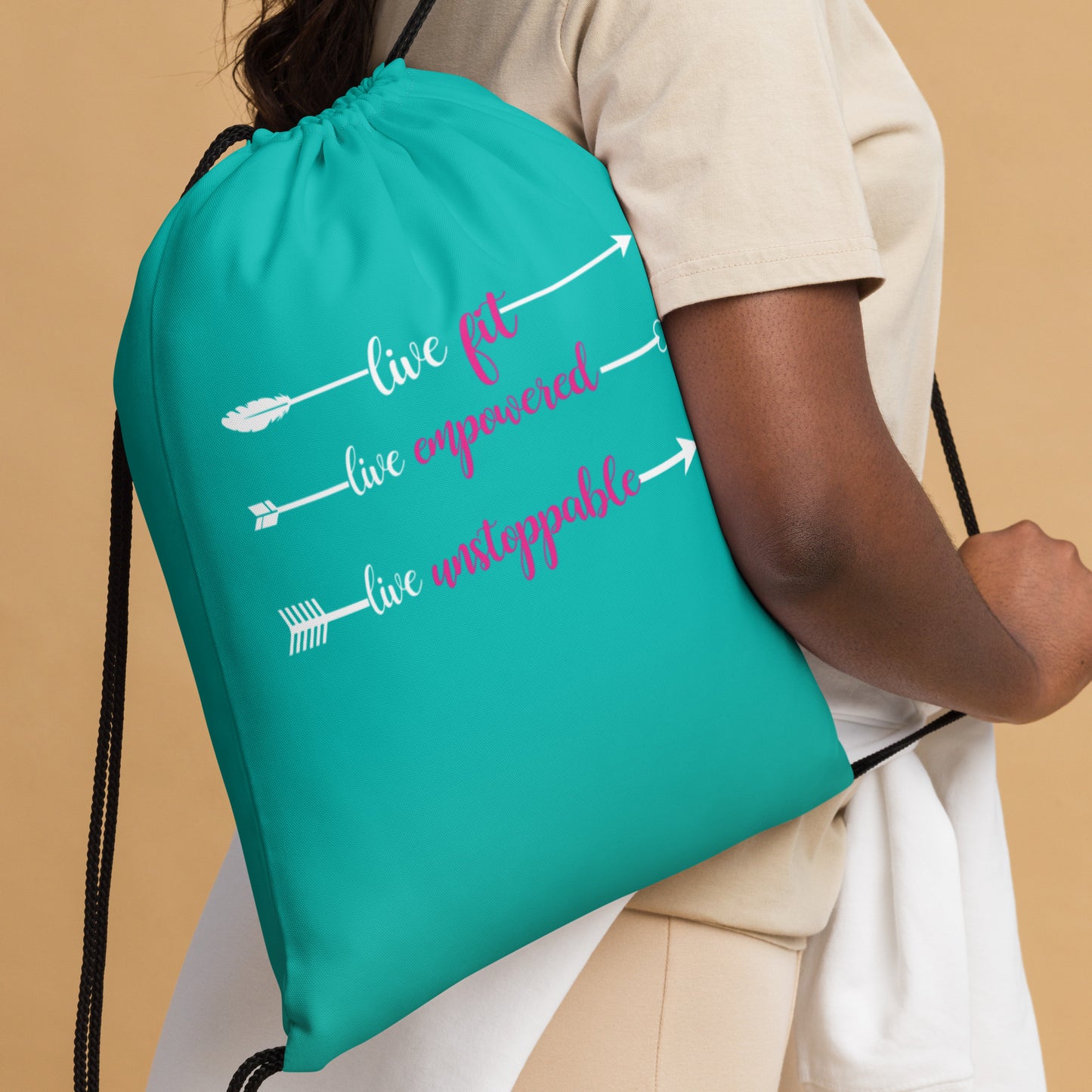 Live Fit, Live Empowered, Live Unstoppable Women's Gym Bag
