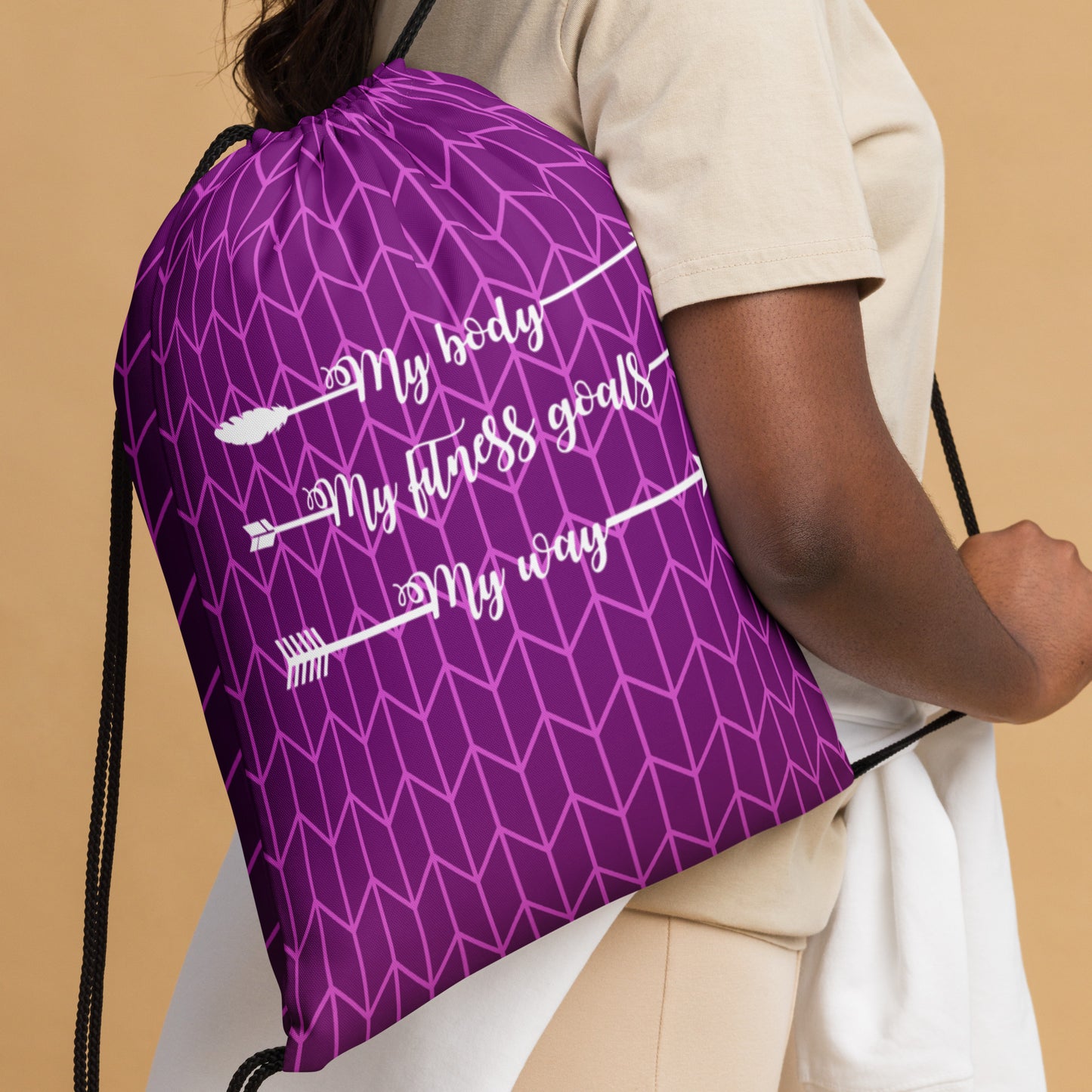 My Body, My Fitness Goals, My Way Women's Fitness Gym Bag