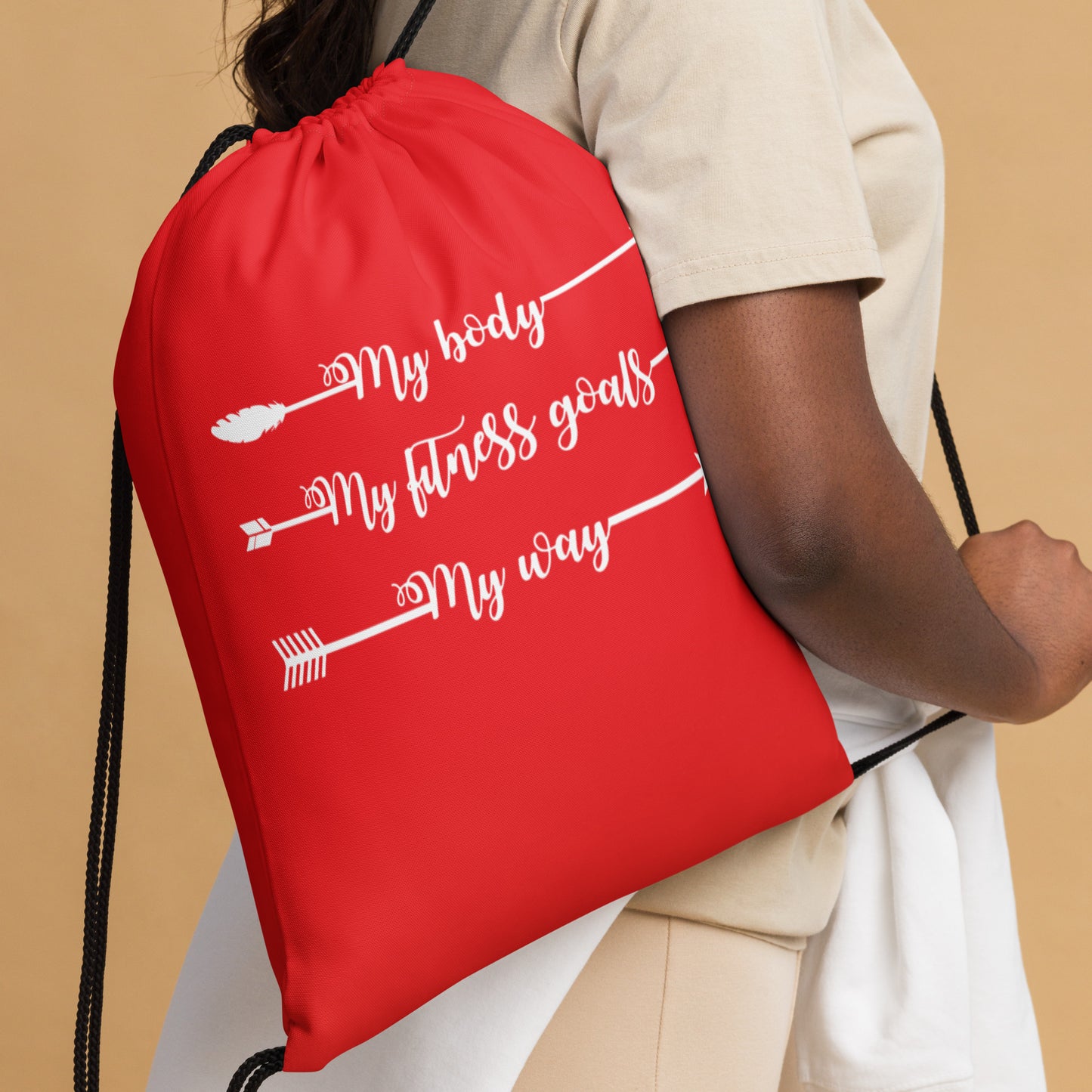 My Body, My Fitness Goals, My Way Women's Fitness Gym Bag