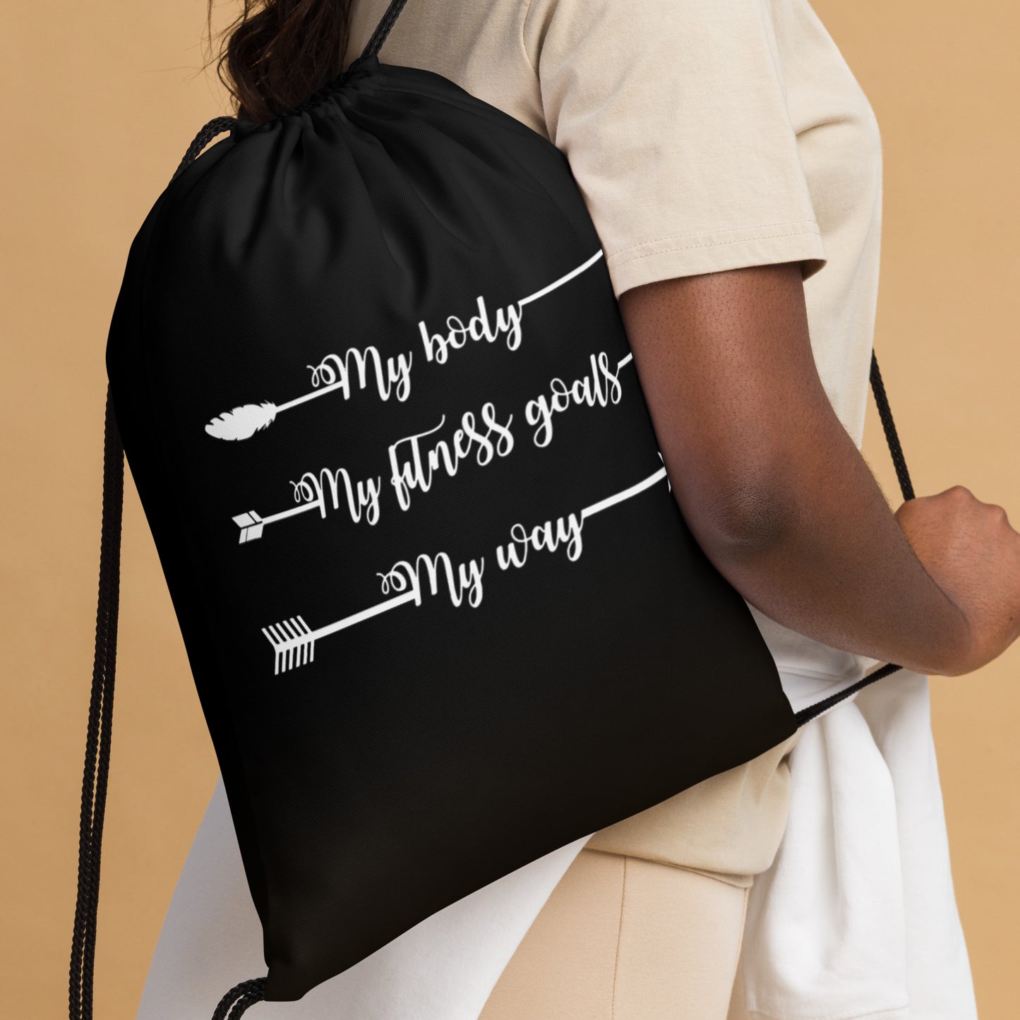 My Body, My Fitness Goals, My Way Women's Fitness Gym Bag