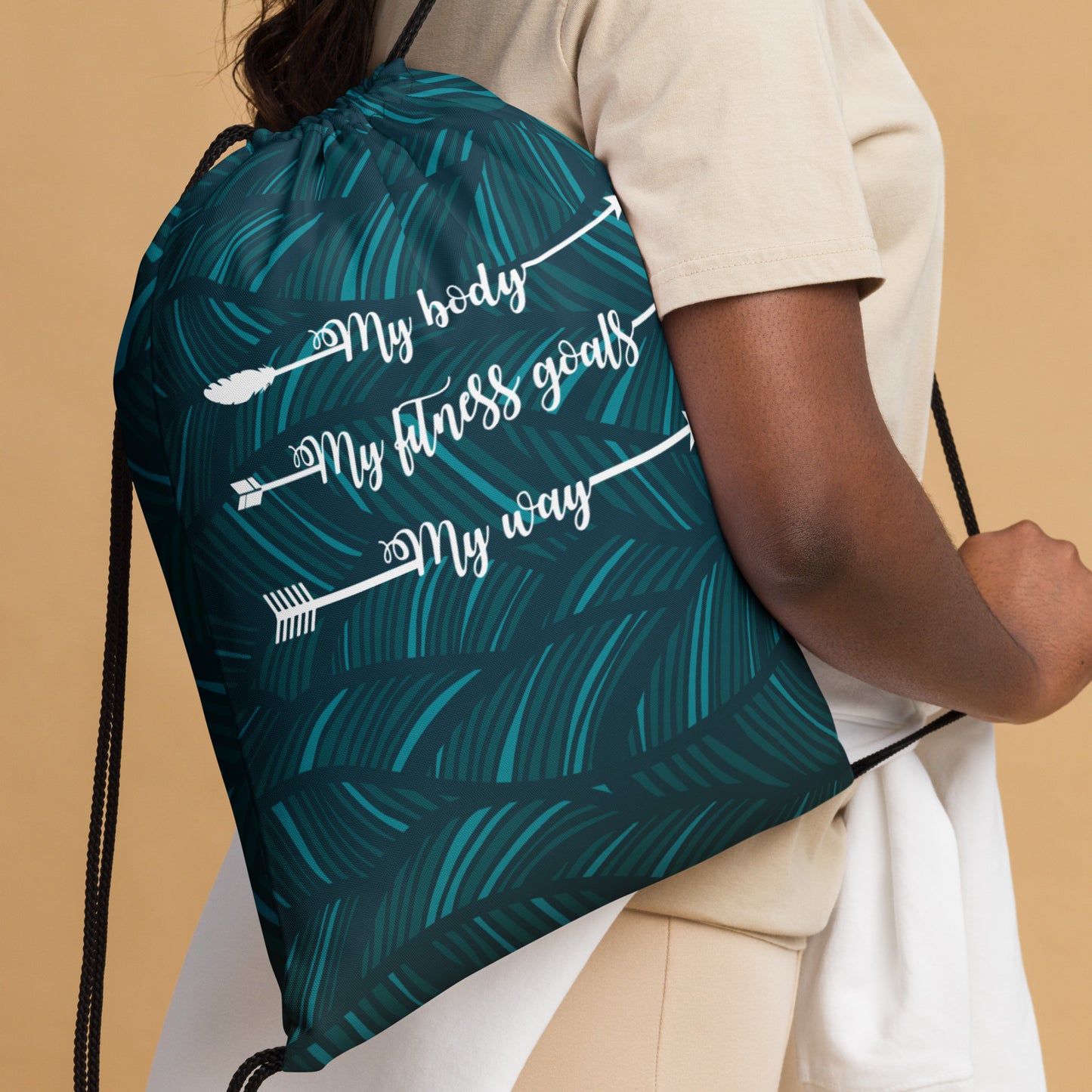 My Body, My Fitness Goals, My Way Women's Fitness Gym Bag