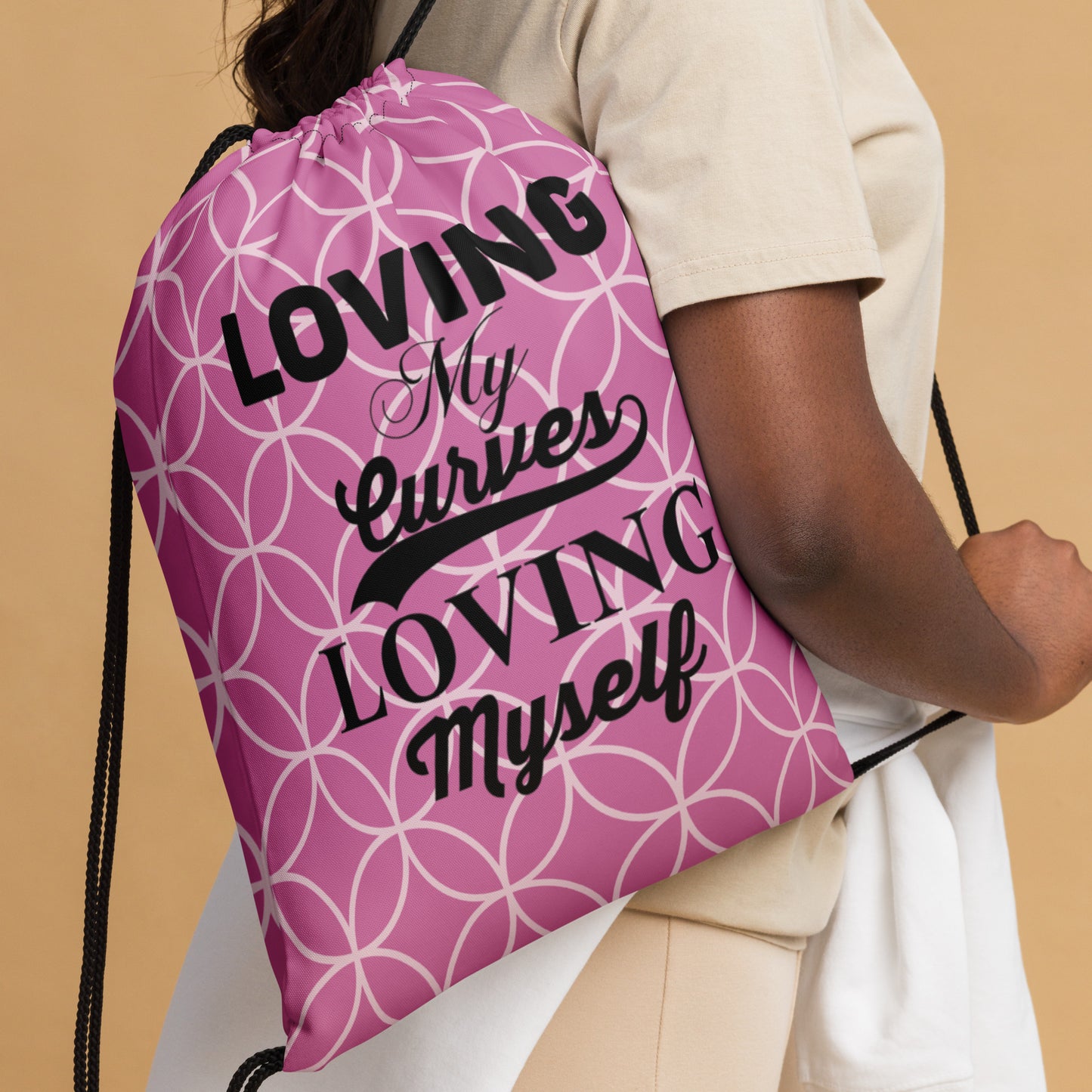 Loving My Curves, Loving Myself Women's Fitness Gym Bag