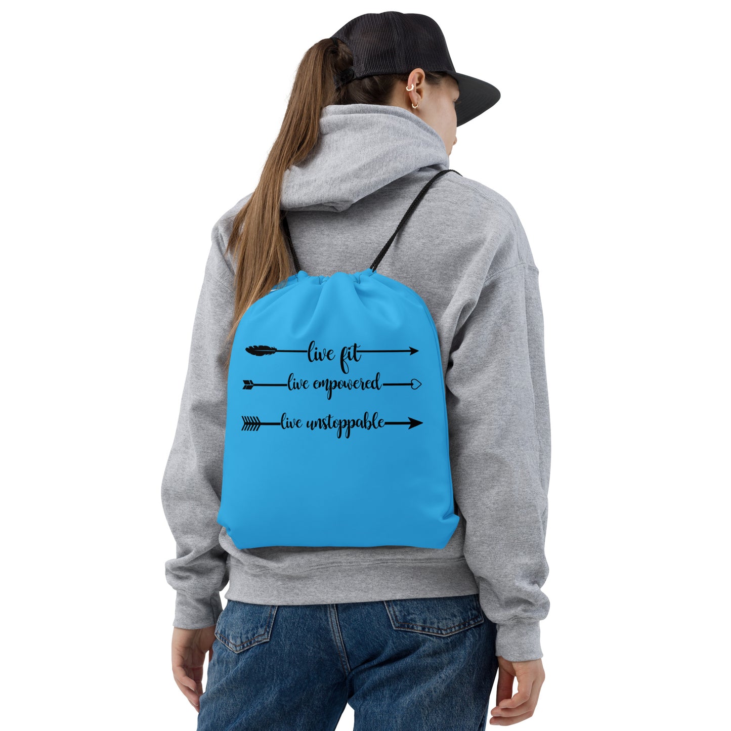 Live Fit, Live Empowered, Live Unstoppable Women's Fitness Gym Bag