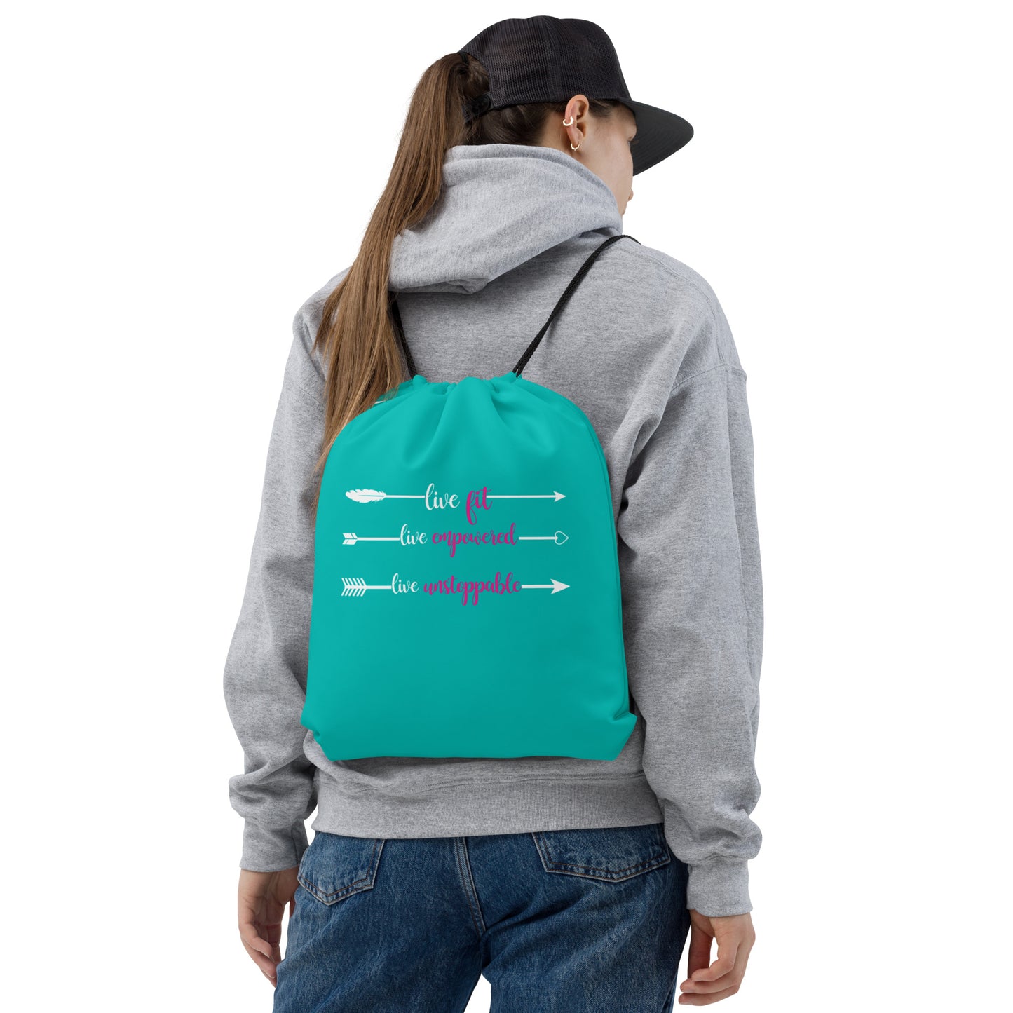 Live Fit, Live Empowered, Live Unstoppable Women's Gym Bag