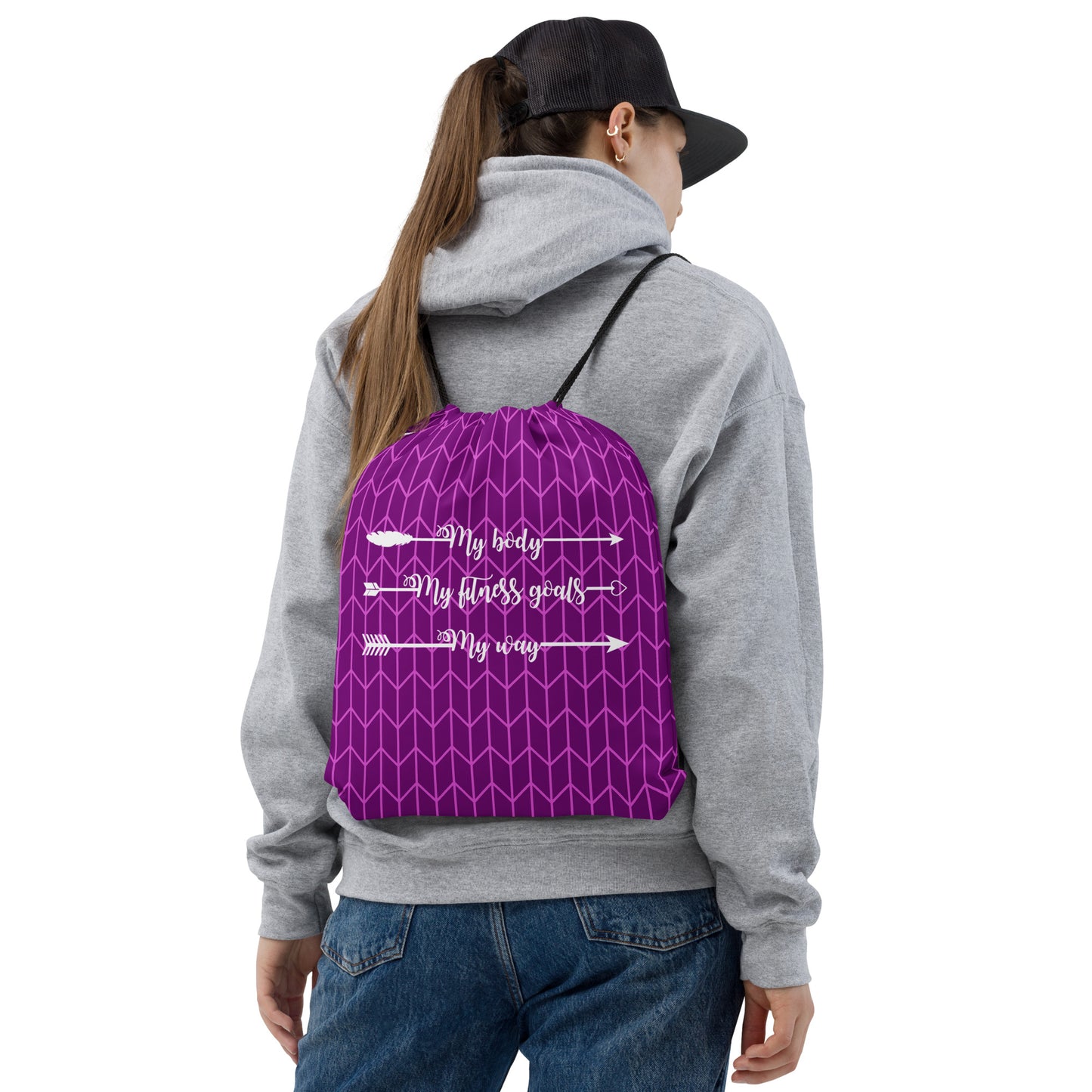My Body, My Fitness Goals, My Way Women's Fitness Gym Bag