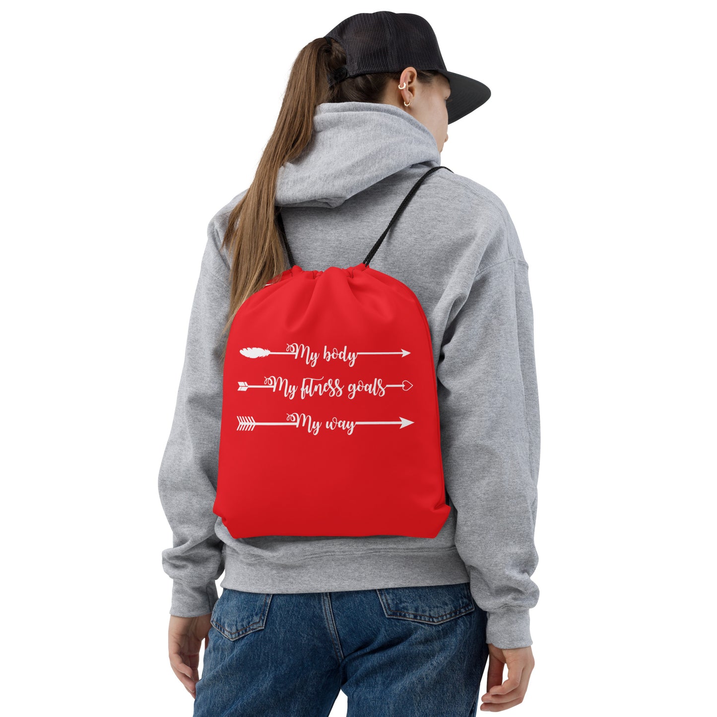 My Body, My Fitness Goals, My Way Women's Fitness Gym Bag