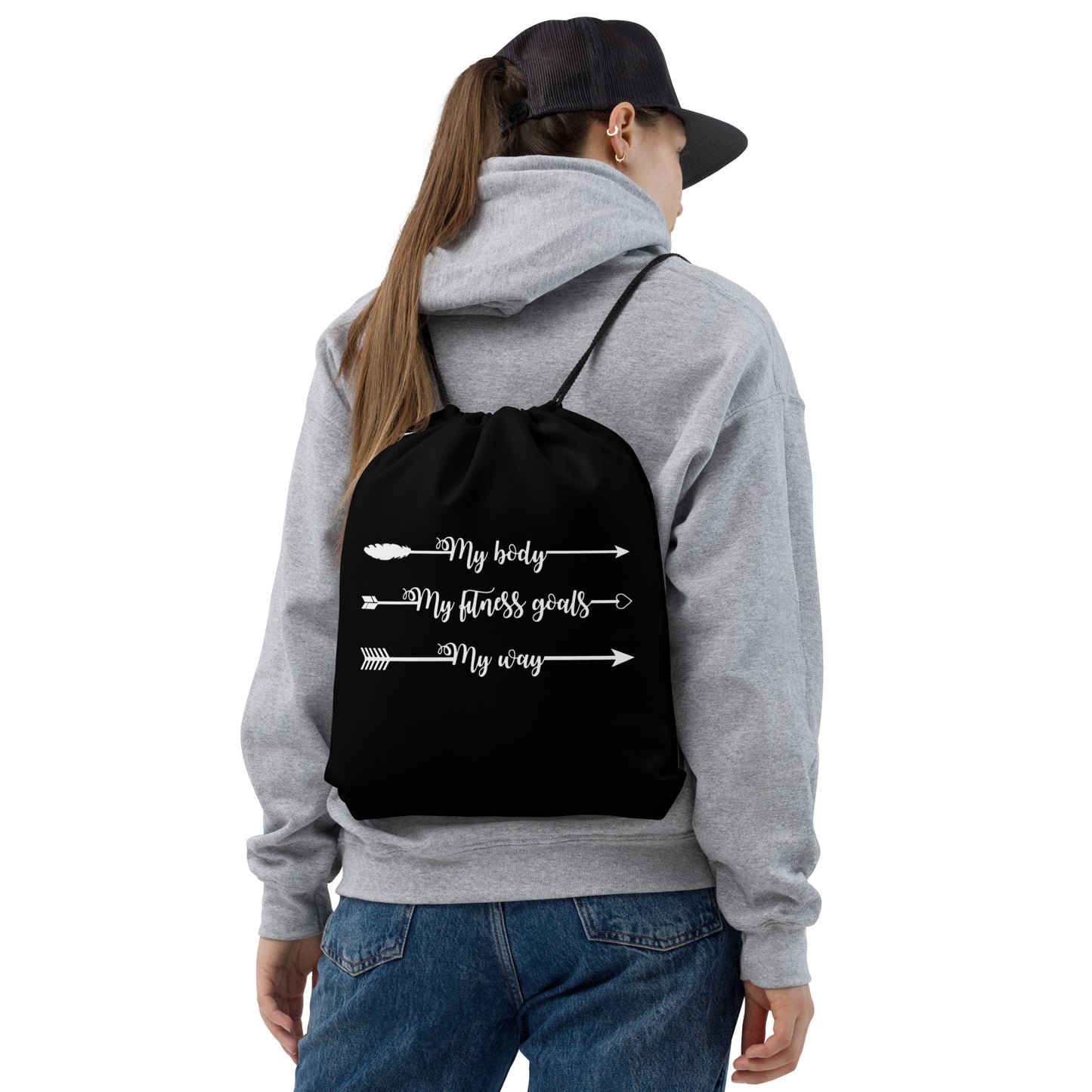 My Body, My Fitness Goals, My Way Women's Fitness Gym Bag