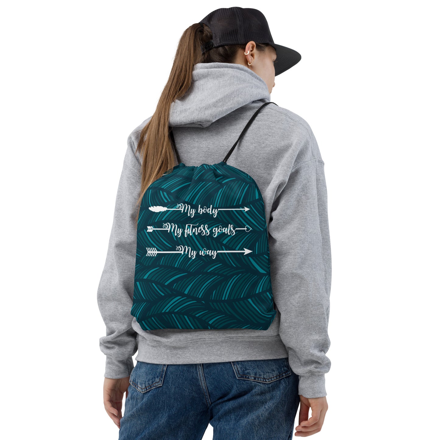 My Body, My Fitness Goals, My Way Women's Fitness Gym Bag
