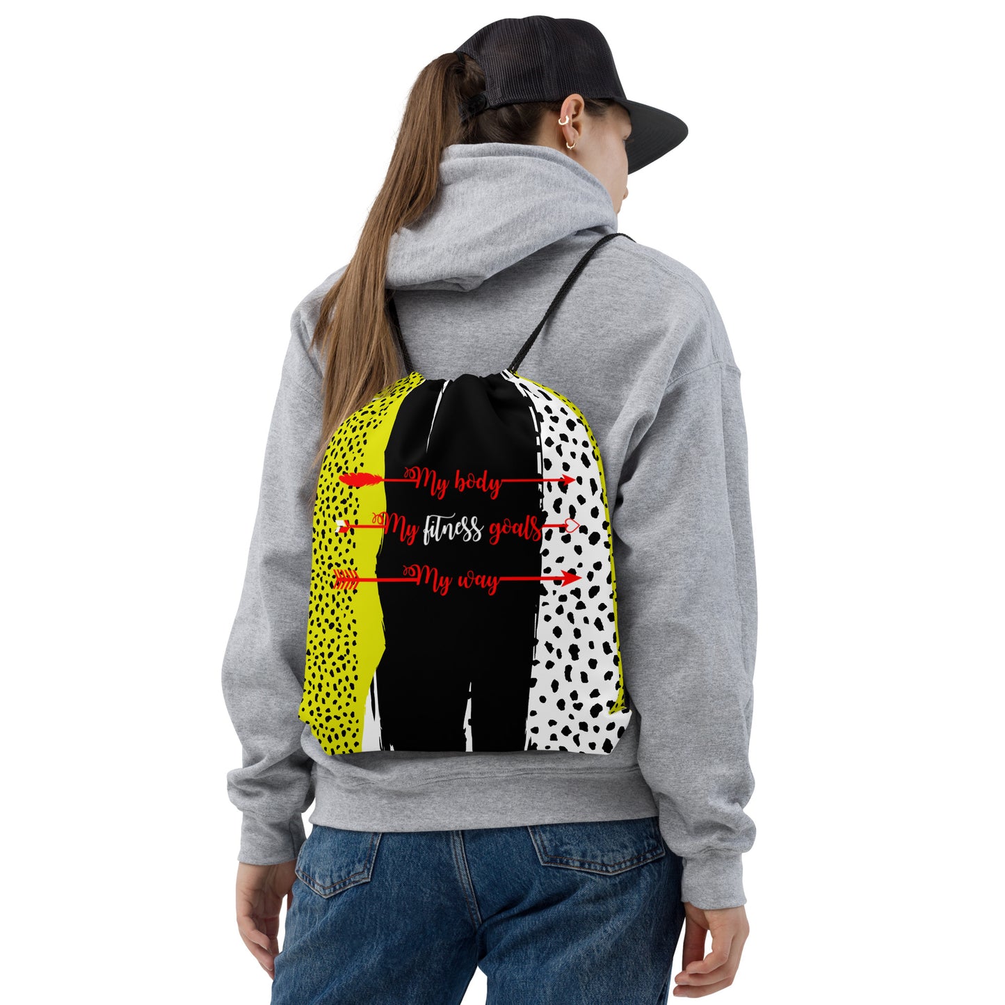 My Body, My Fitness Goals, My Way Women's Fitness Gym Bag