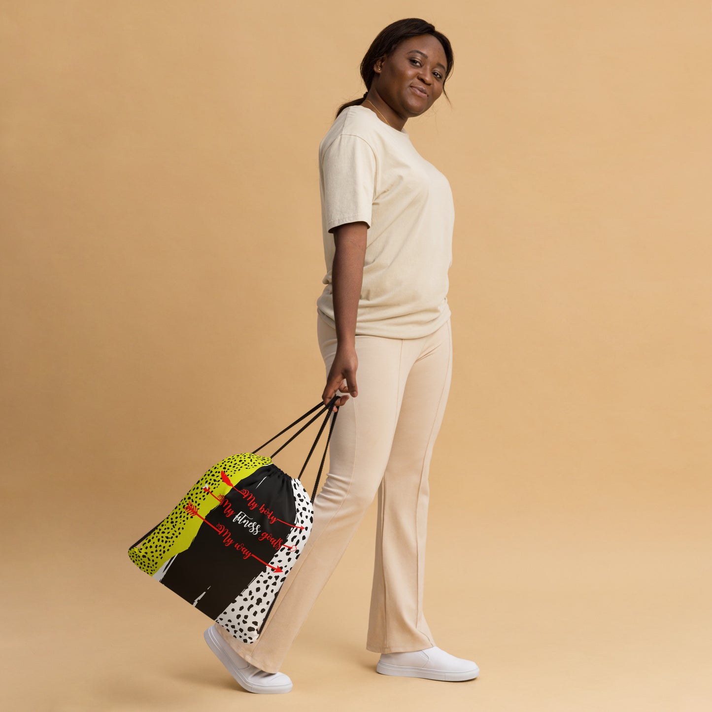 My Body, My Fitness Goals, My Way Women's Fitness Gym Bag