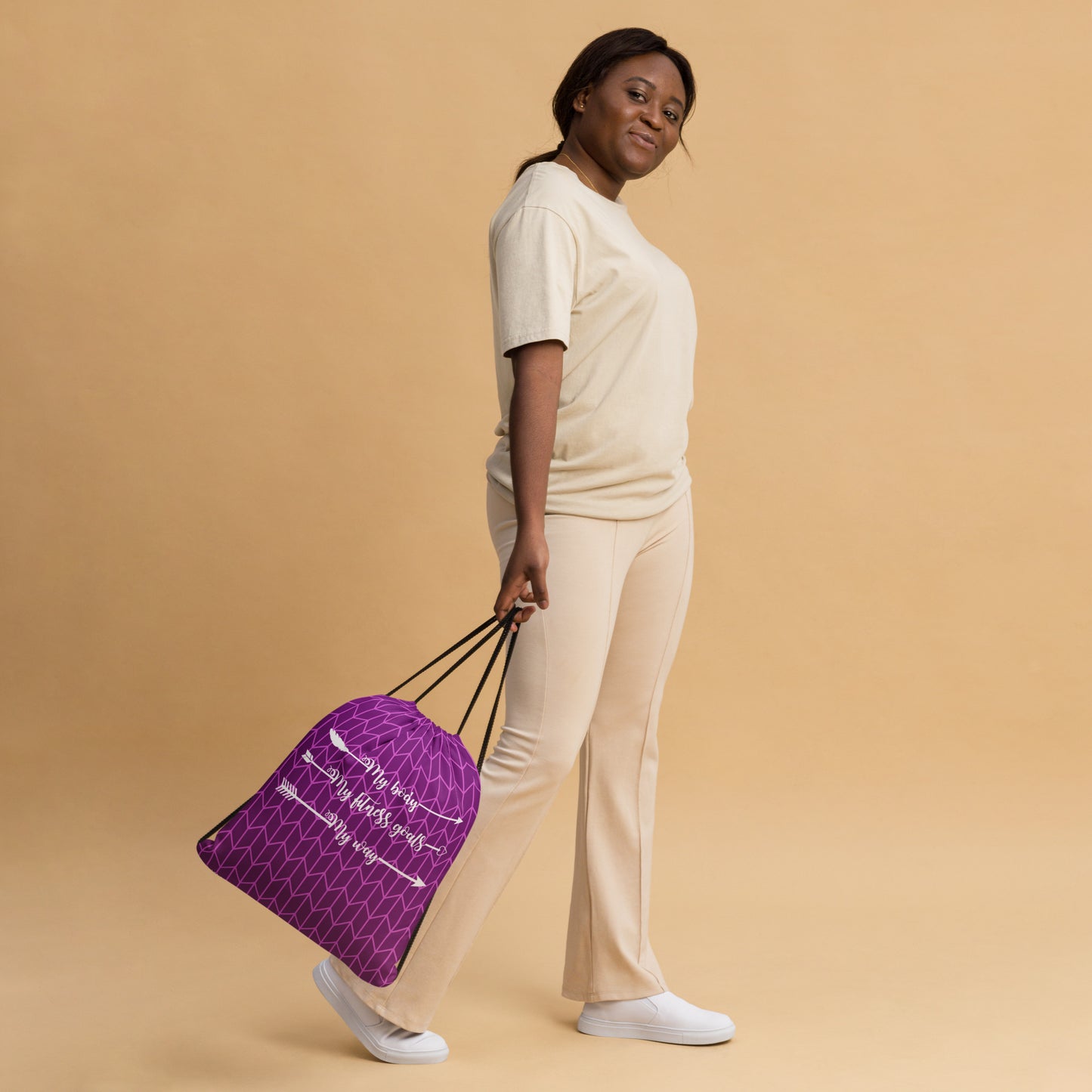 My Body, My Fitness Goals, My Way Women's Fitness Gym Bag