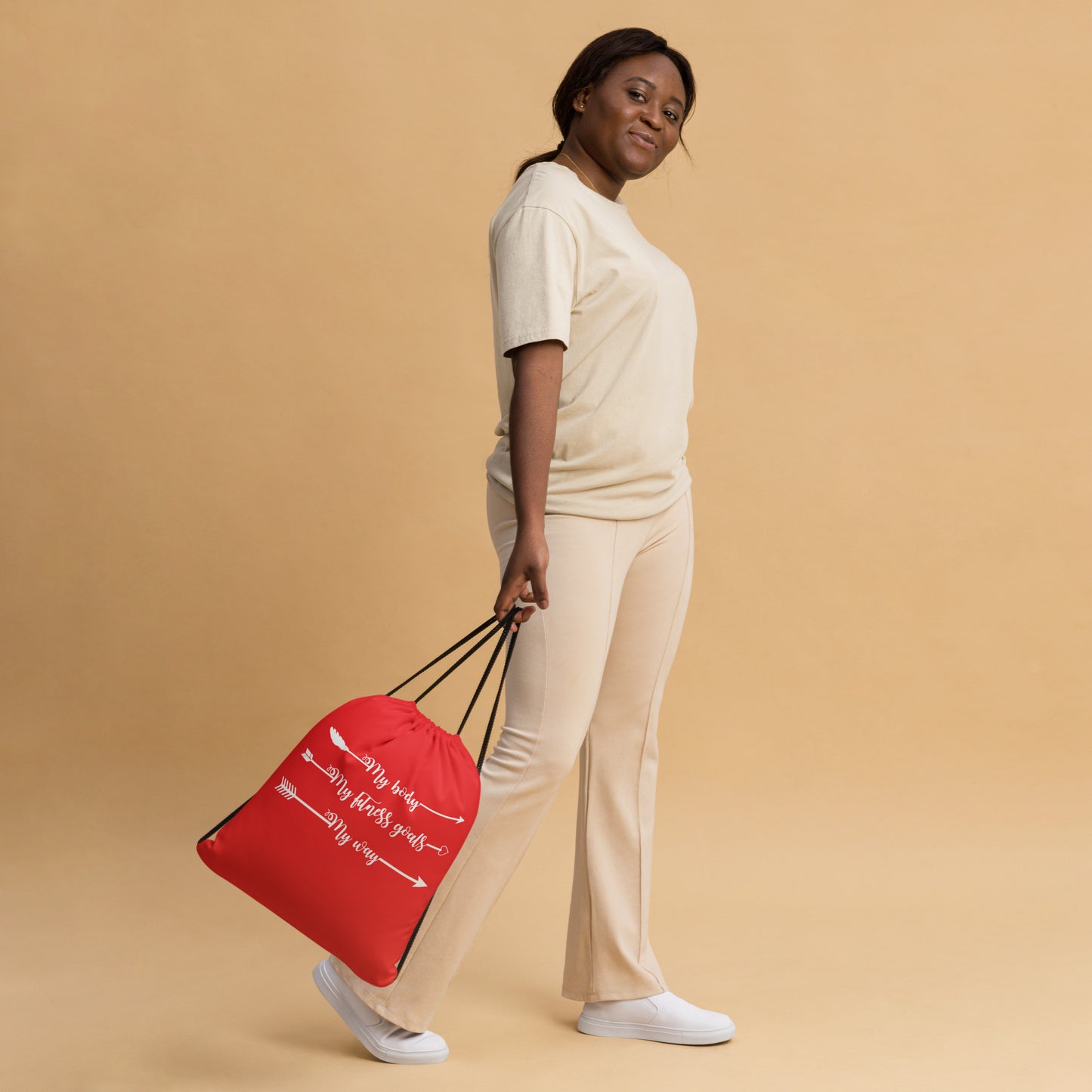 My Body, My Fitness Goals, My Way Women's Fitness Gym Bag