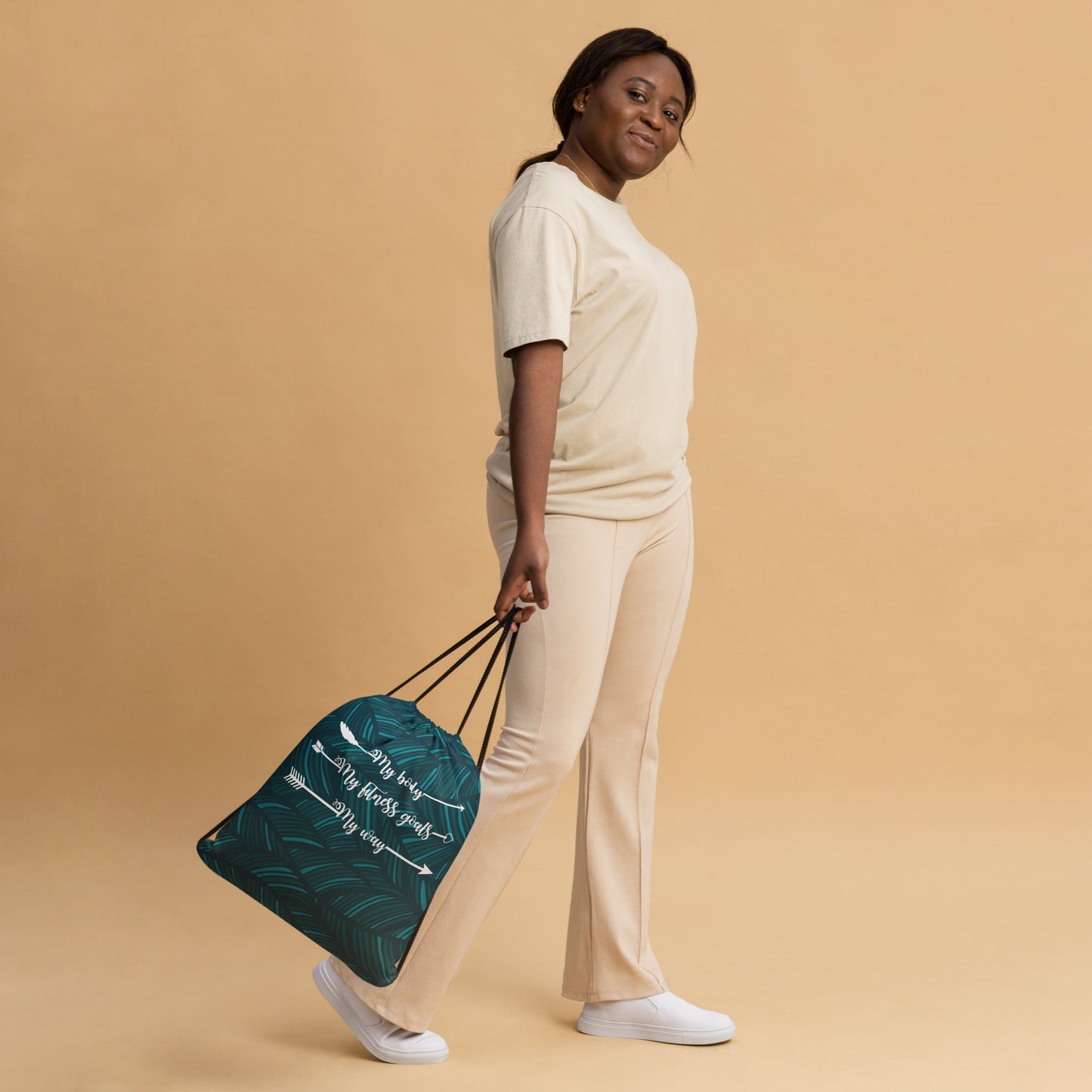 My Body, My Fitness Goals, My Way Women's Fitness Gym Bag
