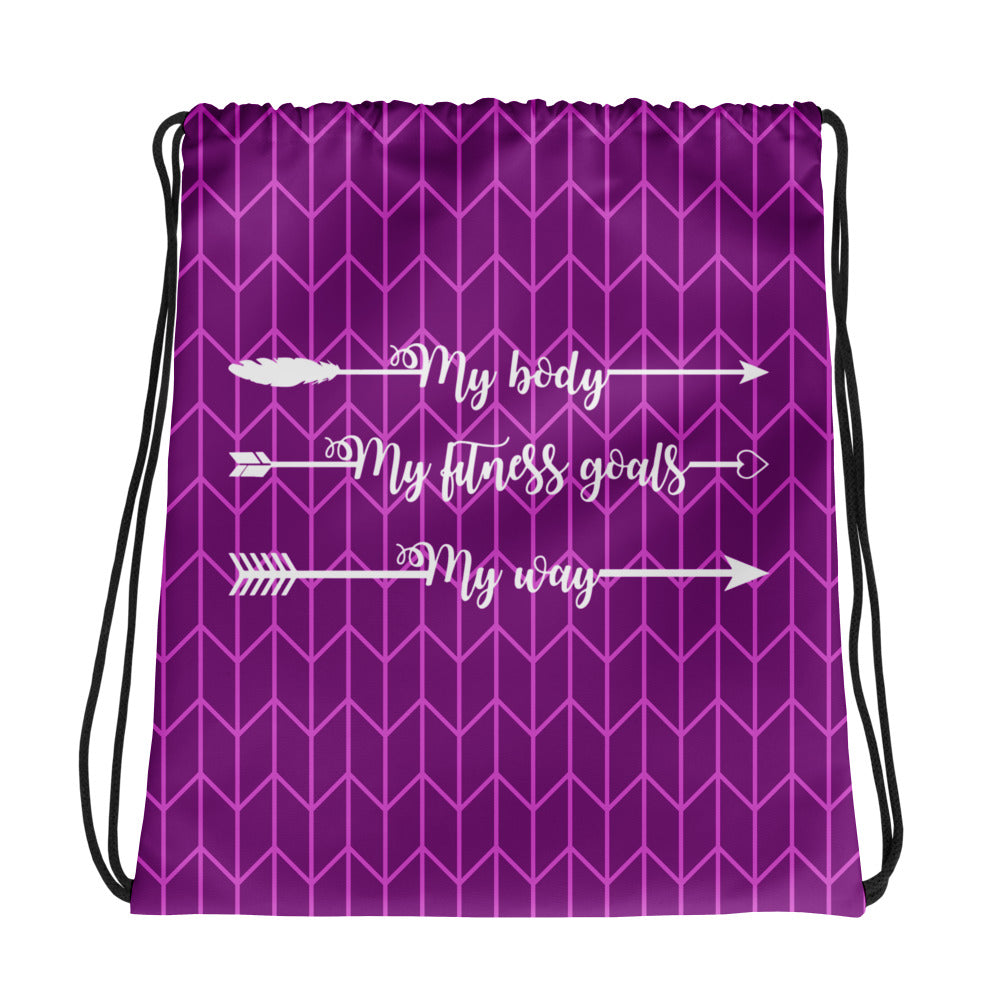 My Body, My Fitness Goals, My Way Women's Fitness Gym Bag