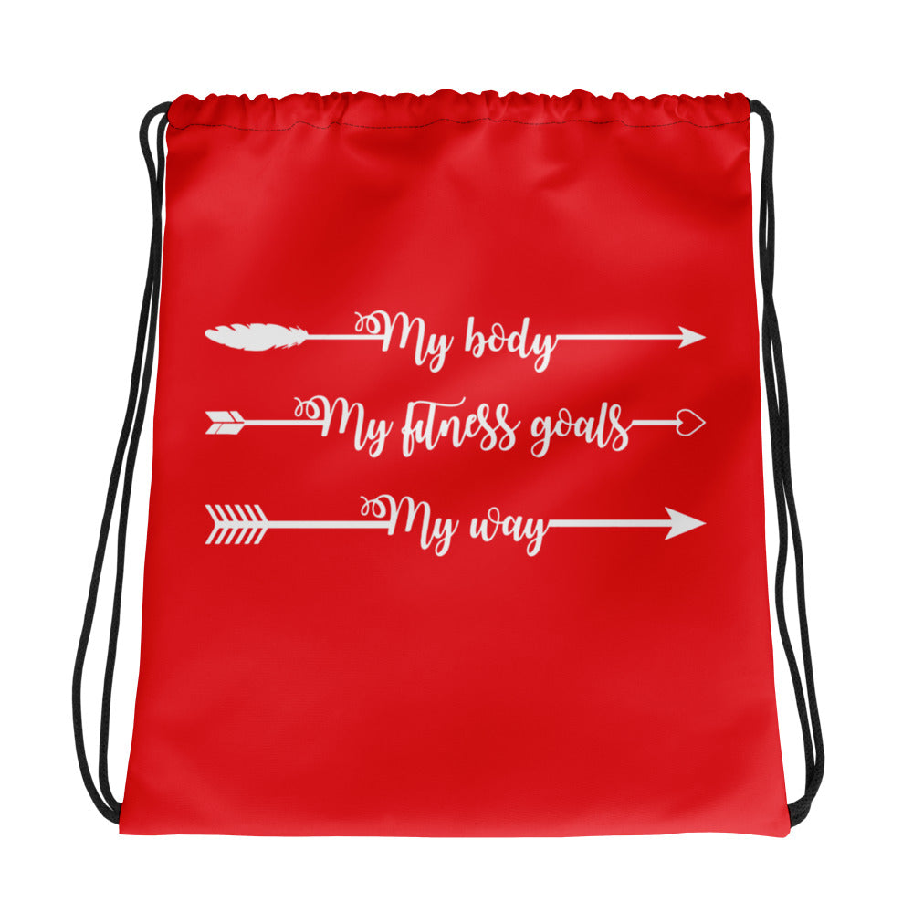 My Body, My Fitness Goals, My Way Women's Fitness Gym Bag