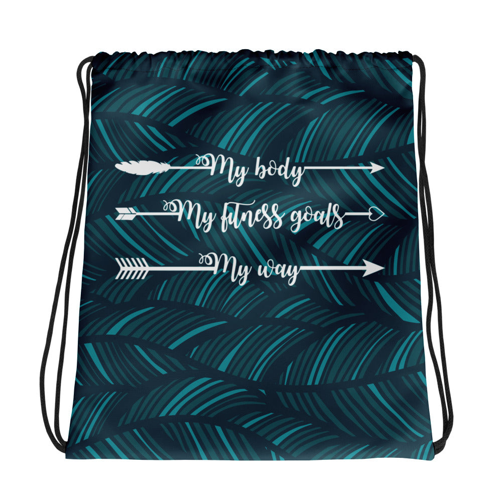 My Body, My Fitness Goals, My Way Women's Fitness Gym Bag