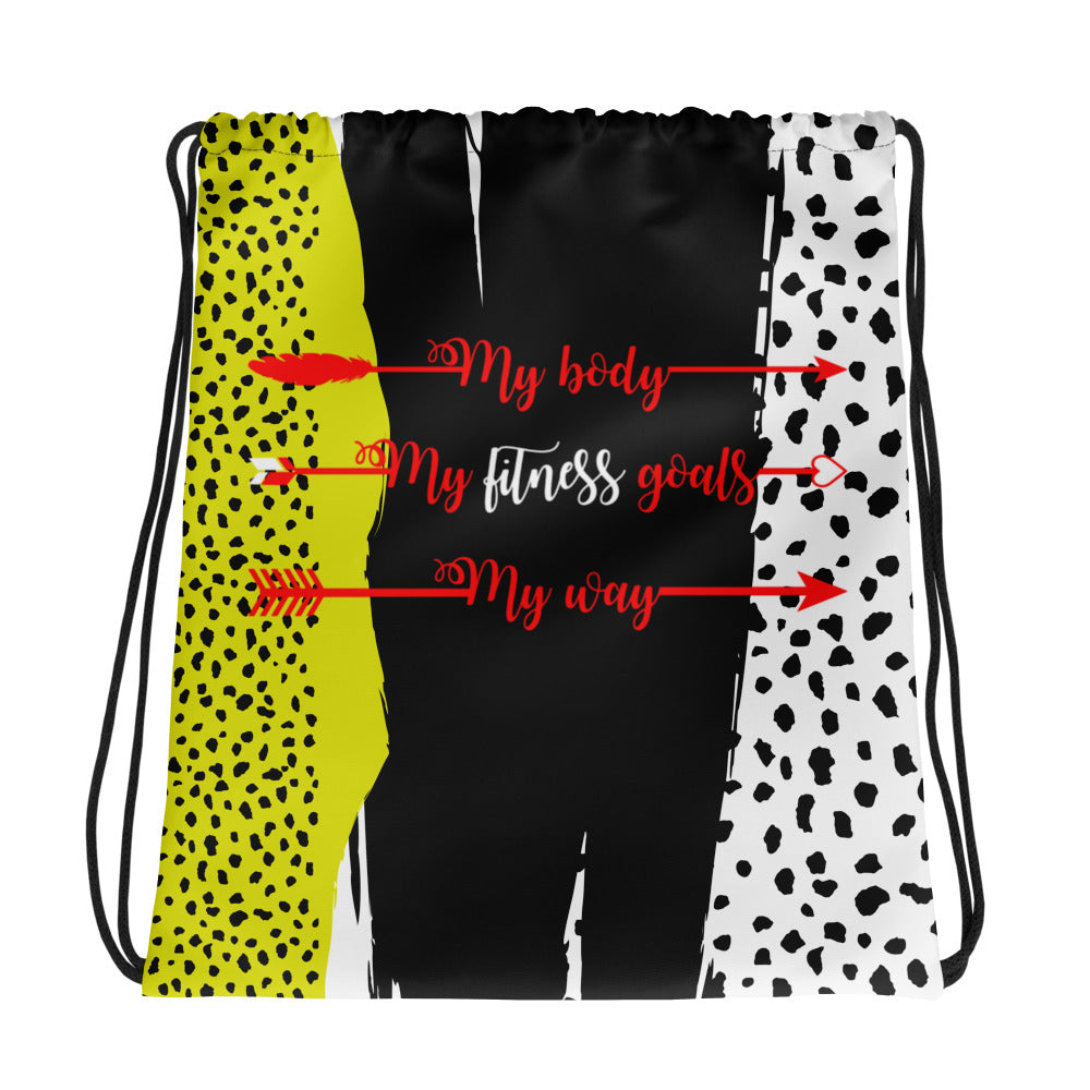 My Body, My Fitness Goals, My Way Women's Fitness Gym Bag